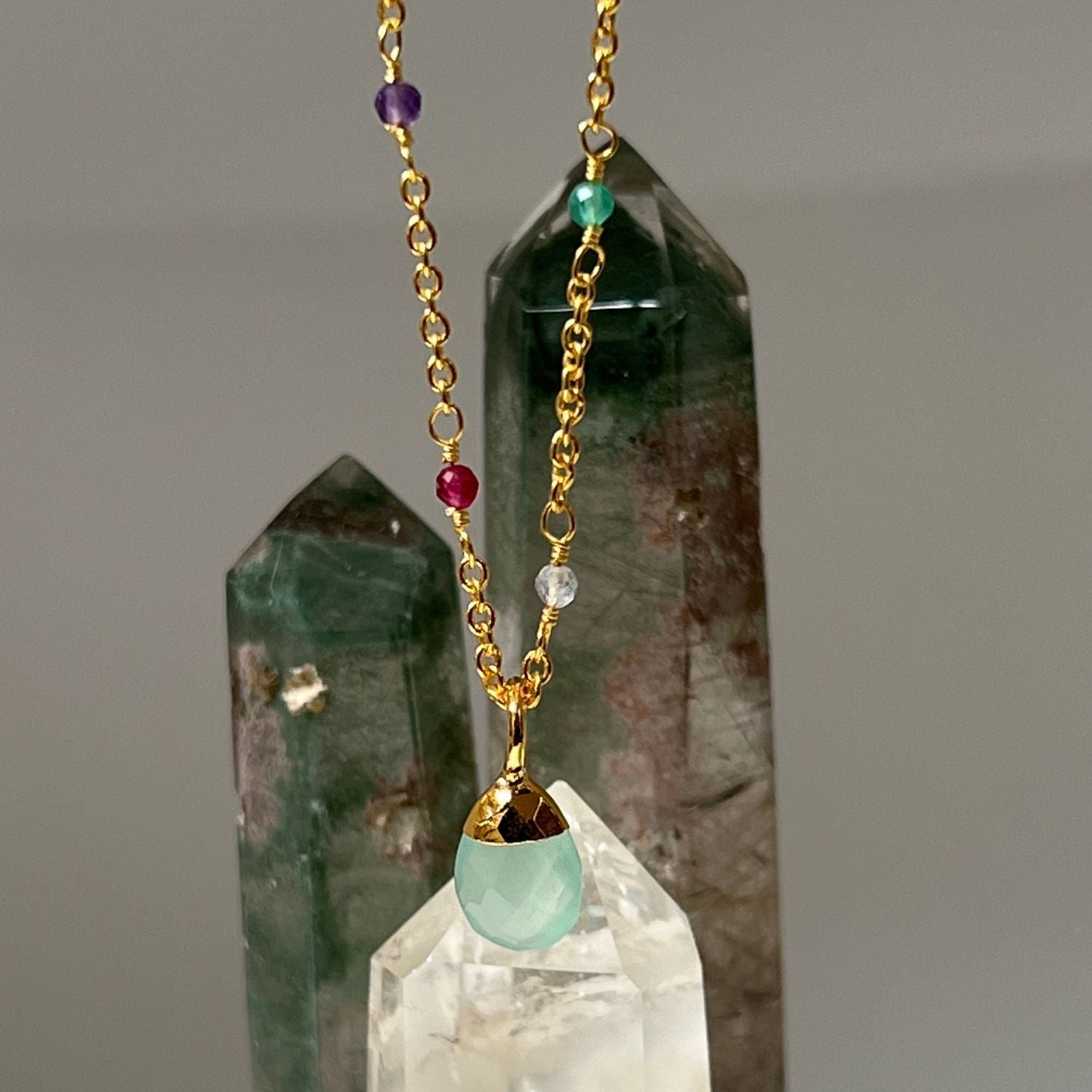 Aqua Chalcedony for Communication and Expression