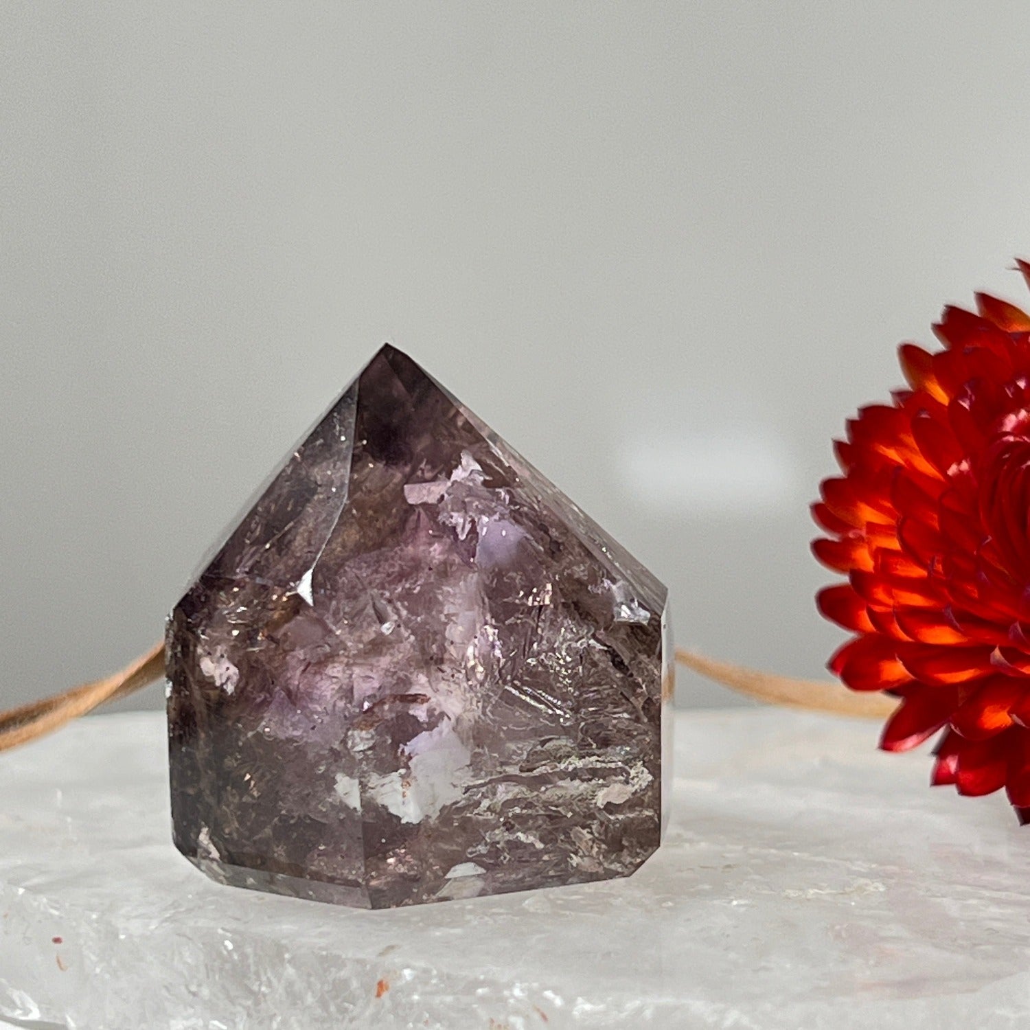 Unique, Unusual short point mix amethyst smokey quartz from Brazil