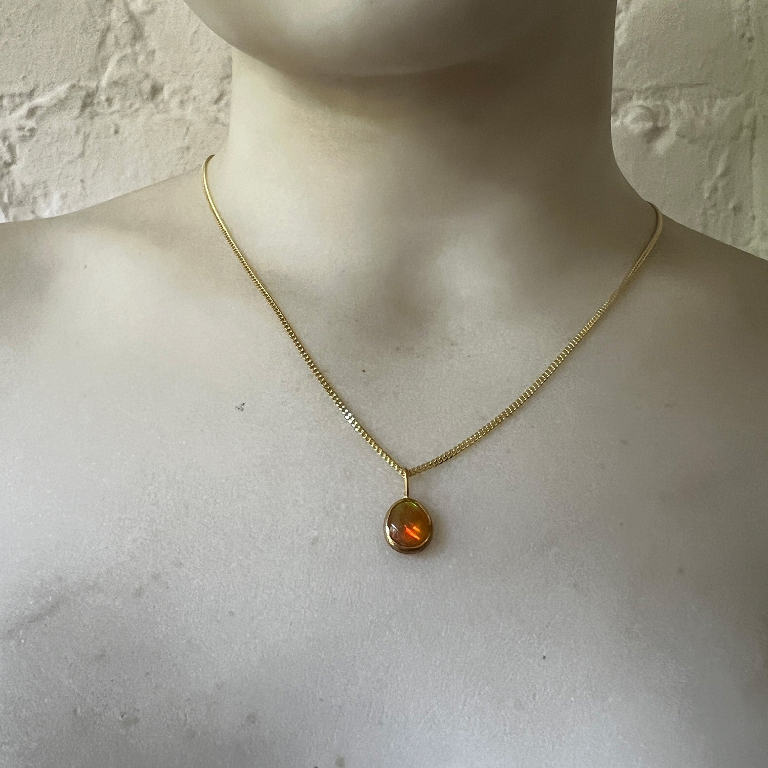 Small Freeform Ethiopian Opal With Green Reflections