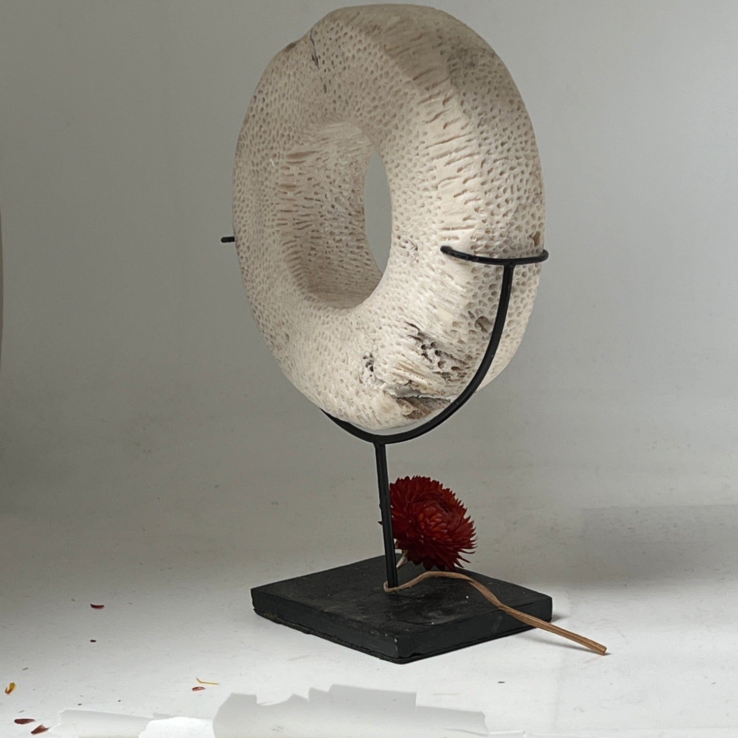 Natural Coral Decoration on stand from Indonesia