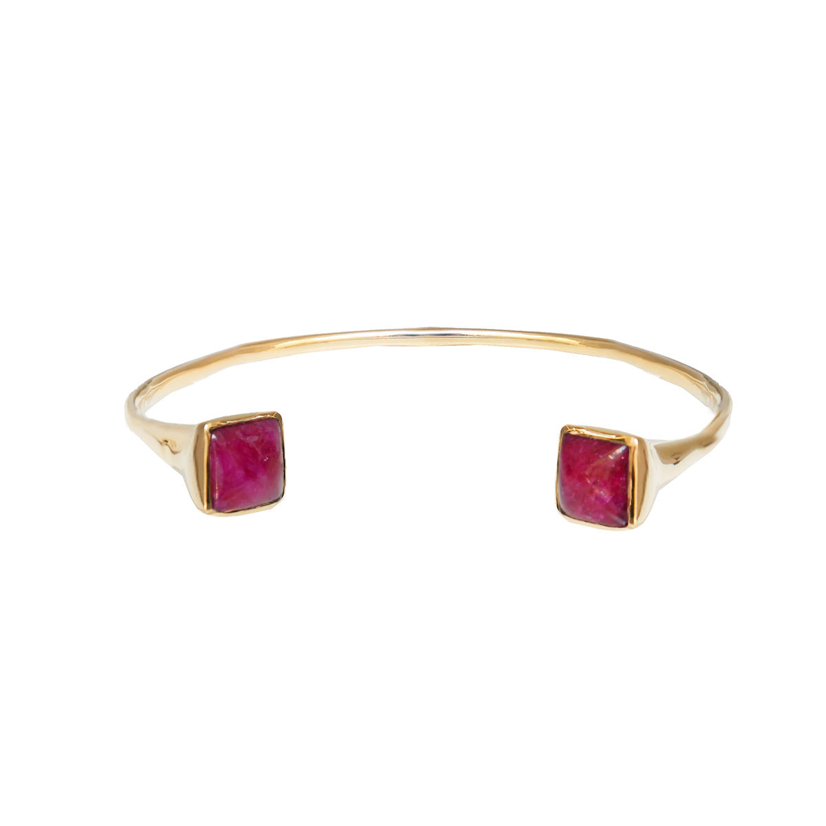Bumi Green Onyx Or Pink Sillimanite Bangle