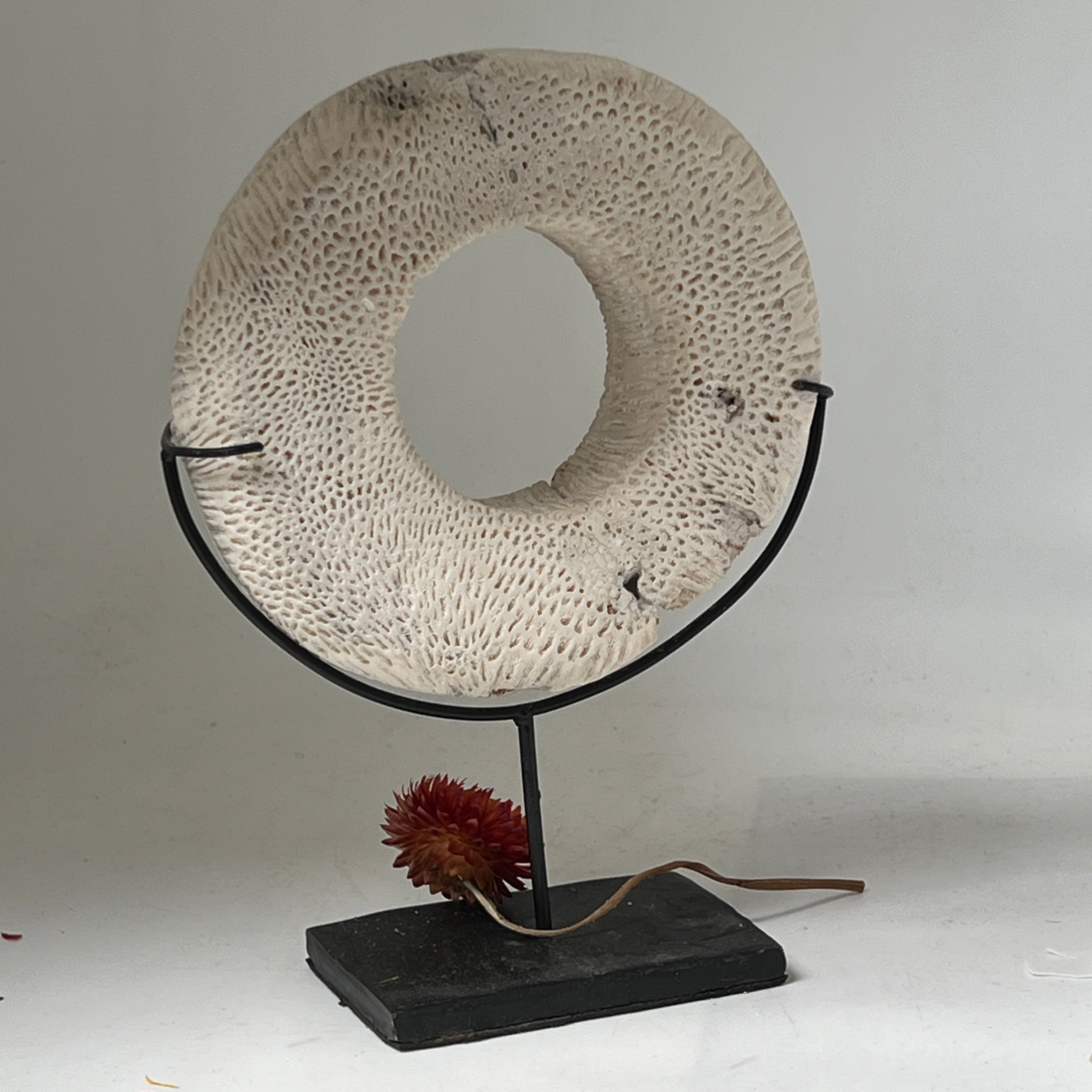 Natural Coral Decoration on stand from Indonesia