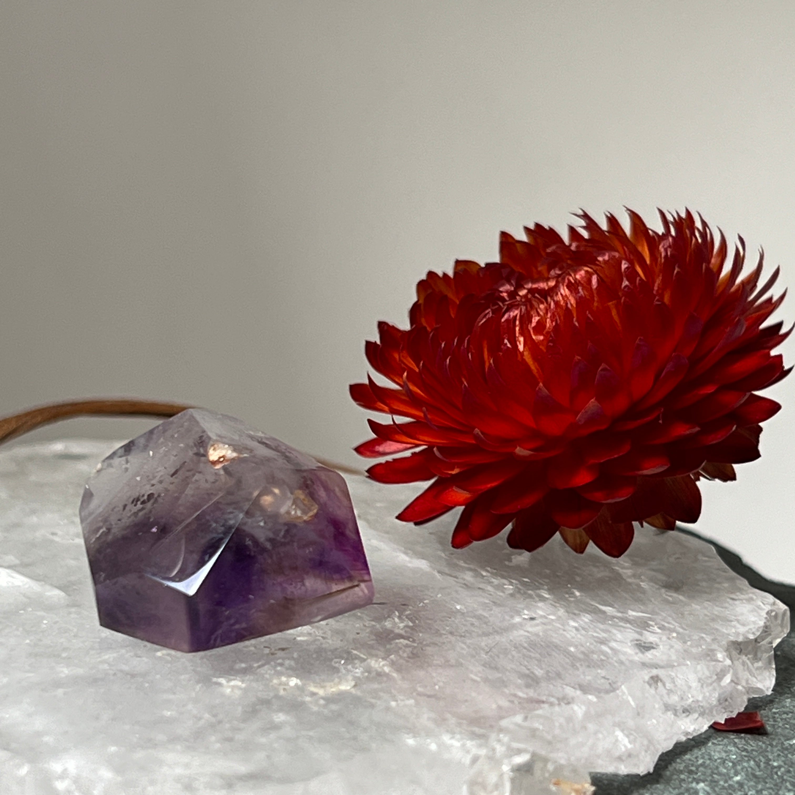 Double Mini point Amethyst from Madagscar