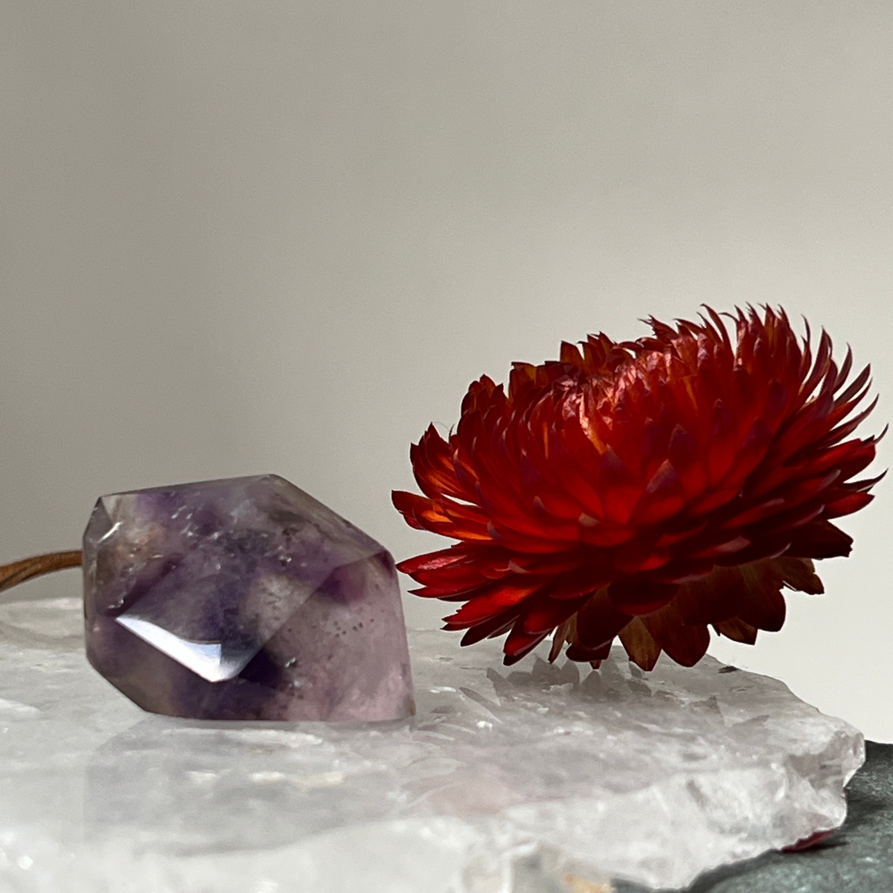 Double Mini point Amethyst from Madagscar