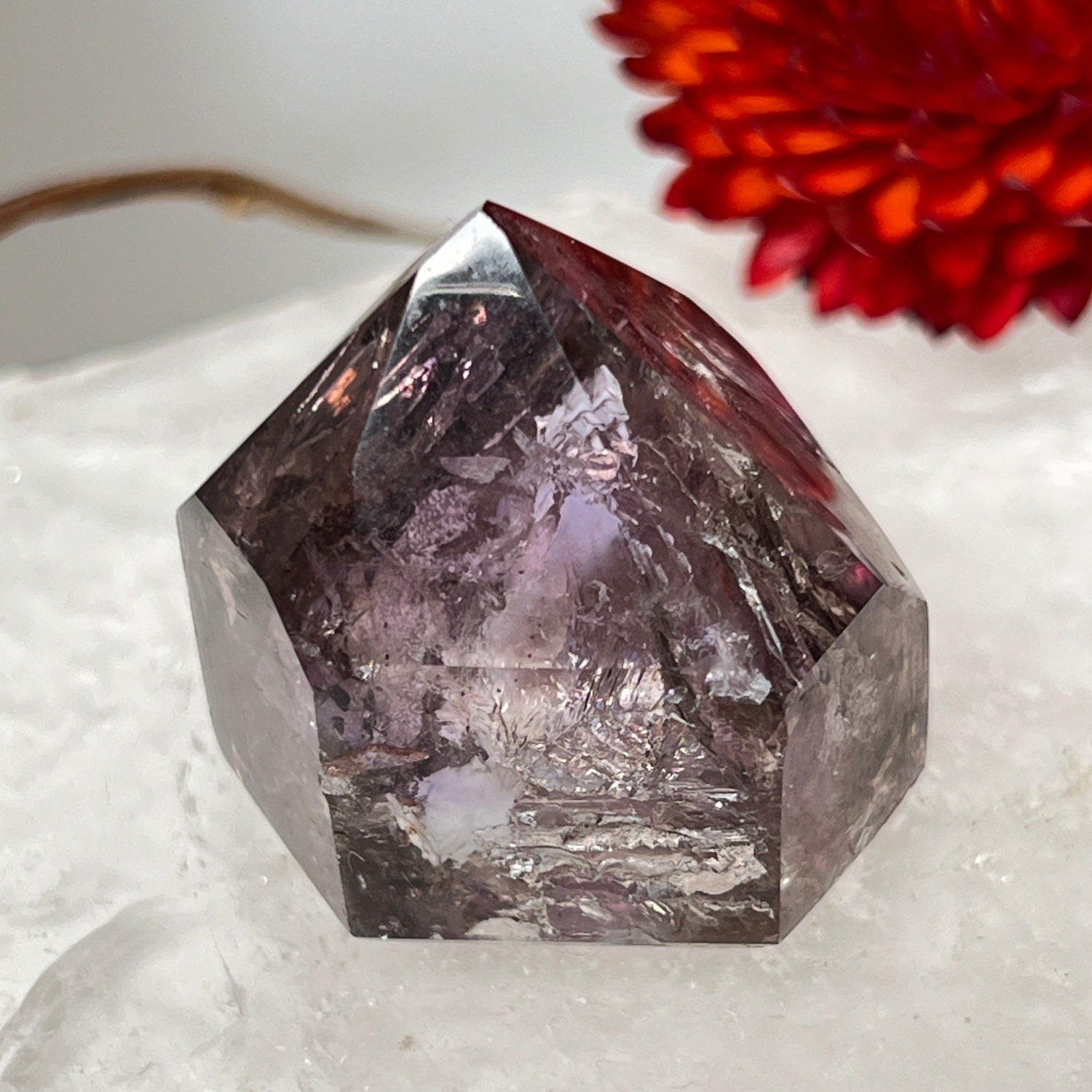 Unique, Unusual short point mix amethyst smokey quartz from Brazil