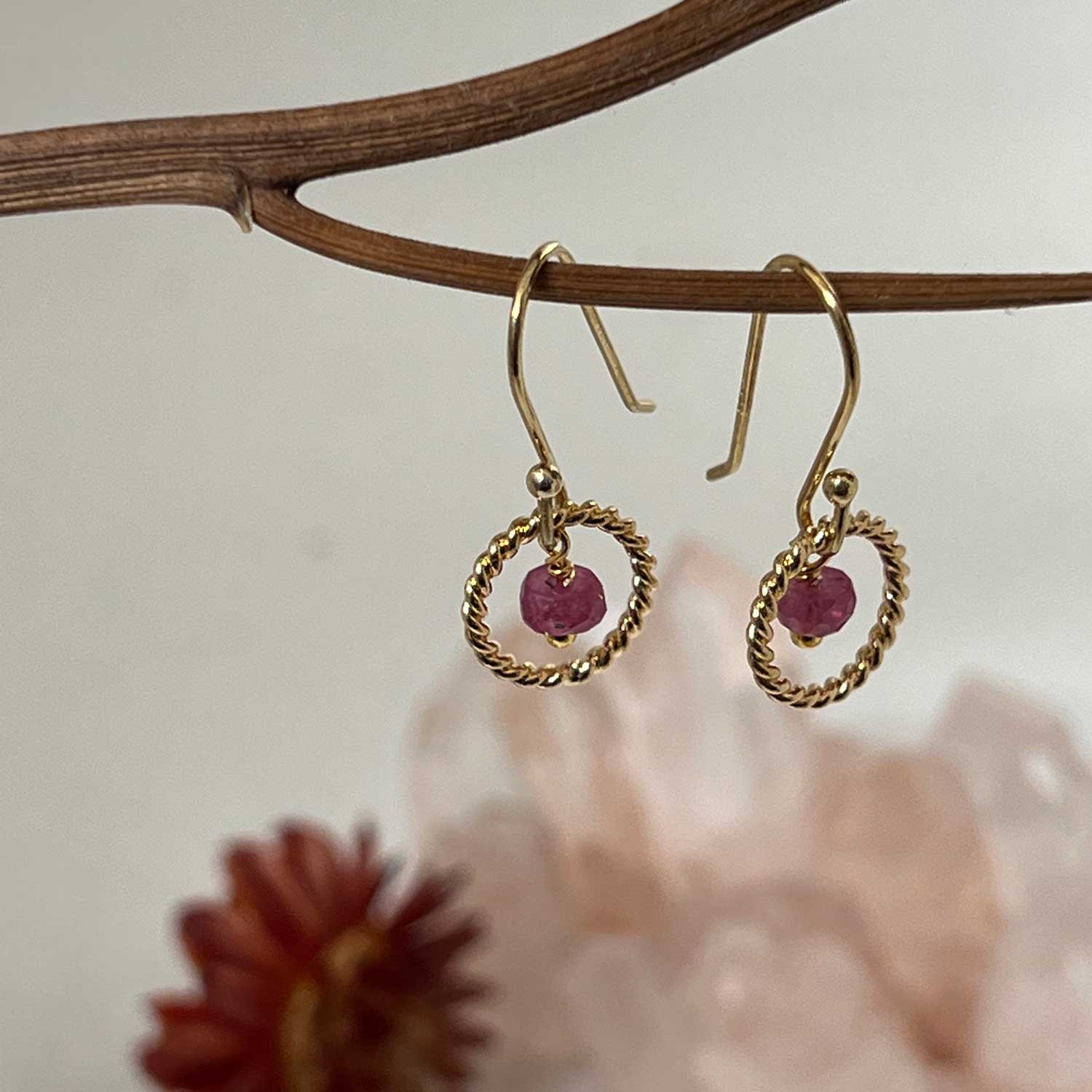 Alexis Burmese Ruby Earrings