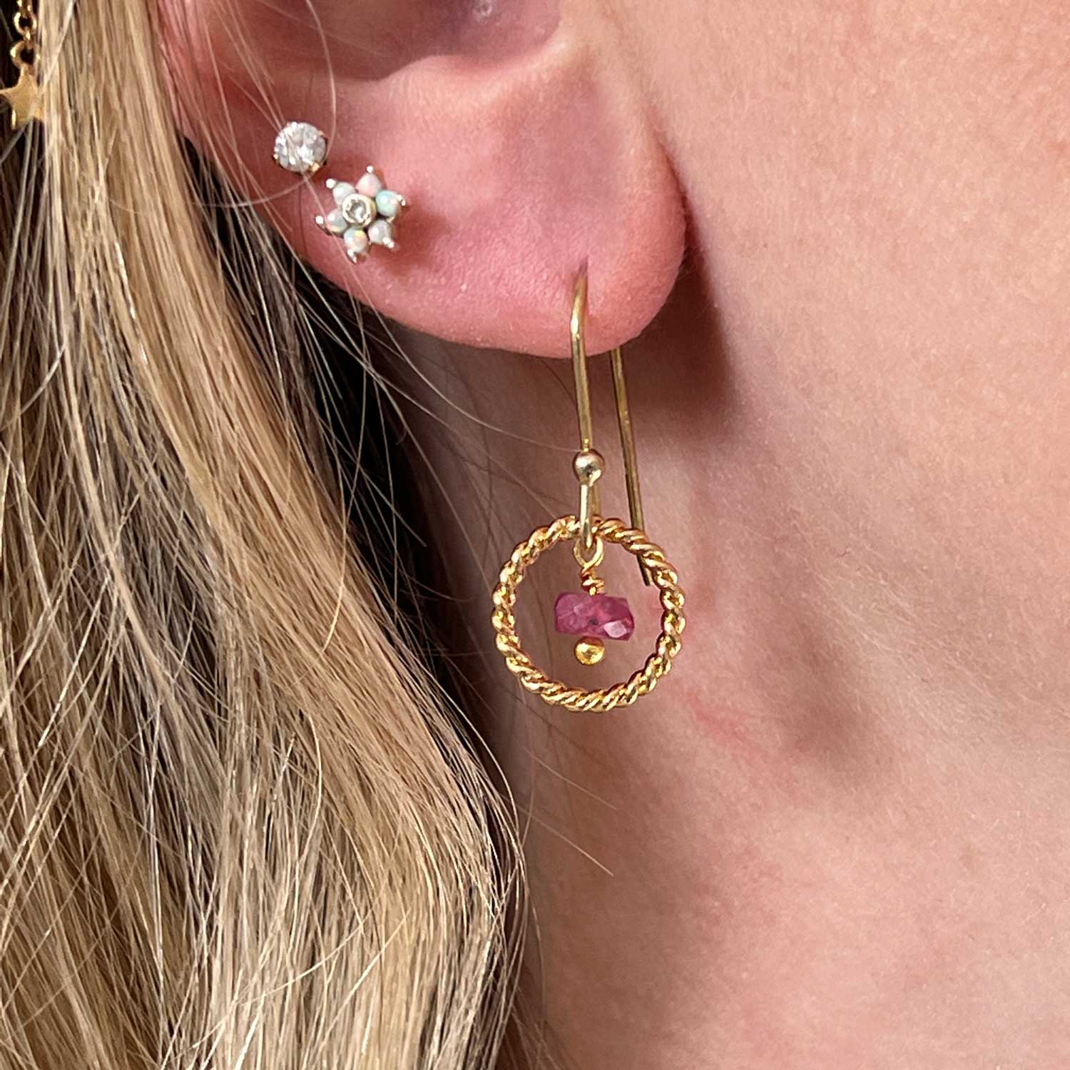 Alexis Burmese Ruby Earrings