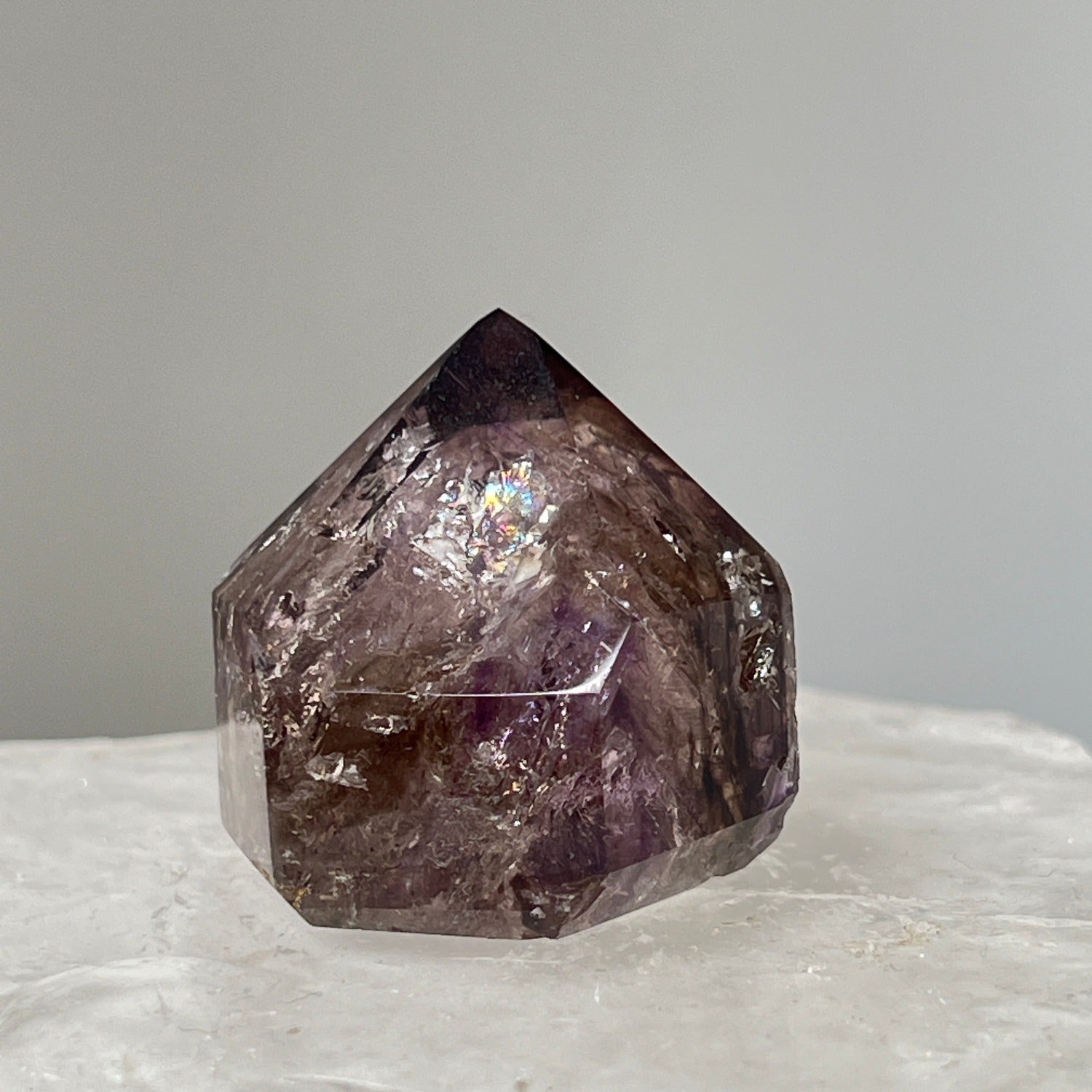 Unique, Unusual short point mix amethyst smokey quartz from Brazil