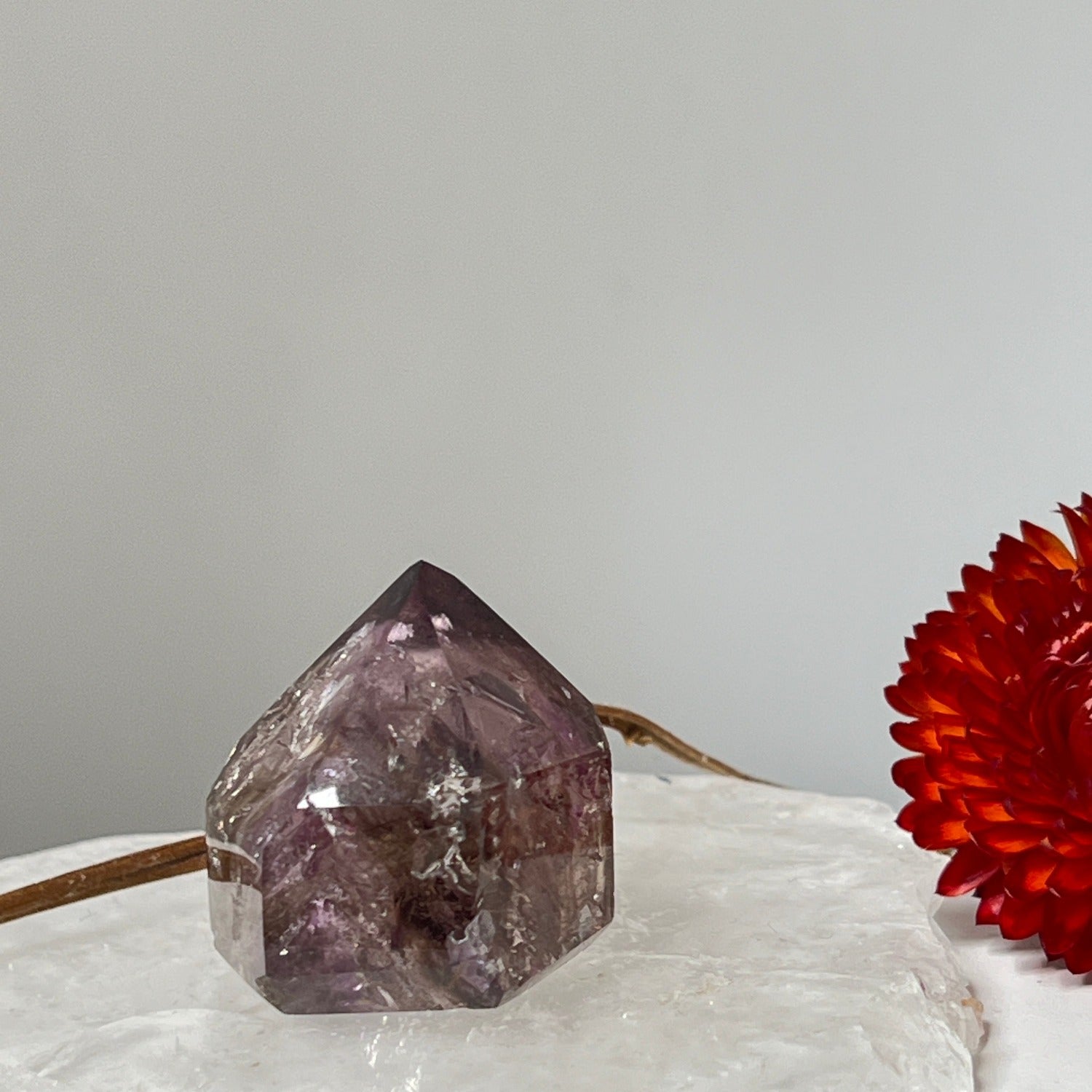 Unique, Unusual short point mix amethyst smokey quartz from Brazil
