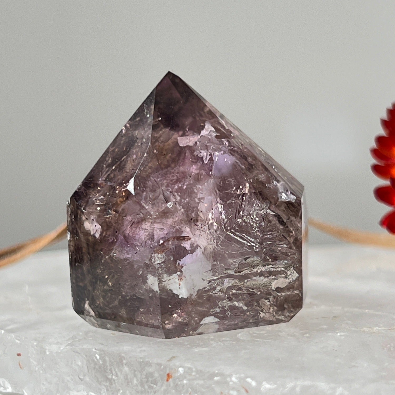Unique, Unusual short point mix amethyst smokey quartz from Brazil