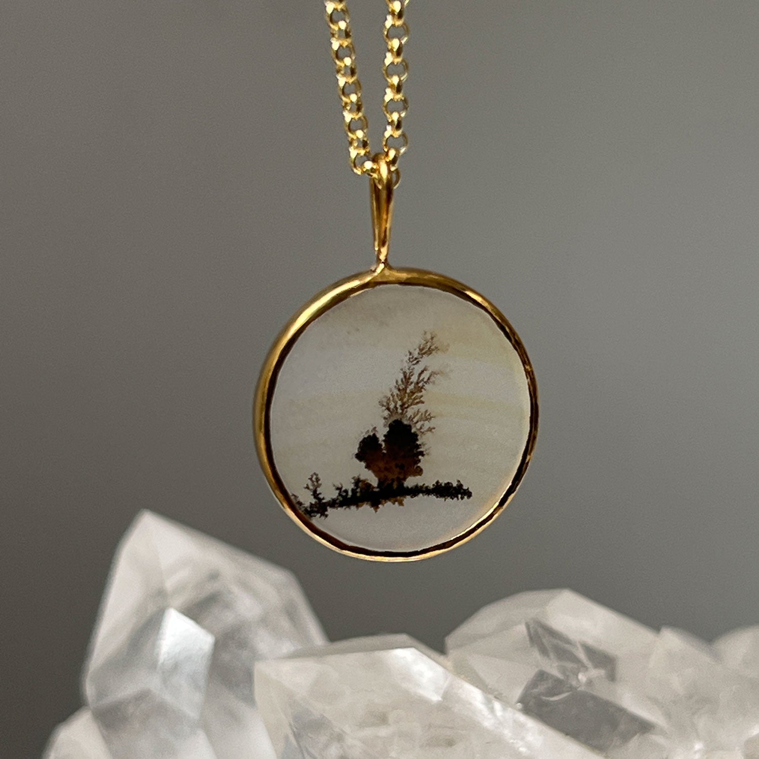 Unique Dendritic Agate Pendant