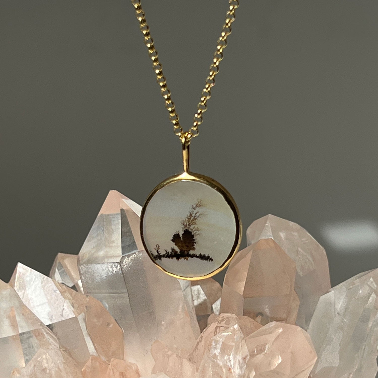 Unique Dendritic Agate Pendant