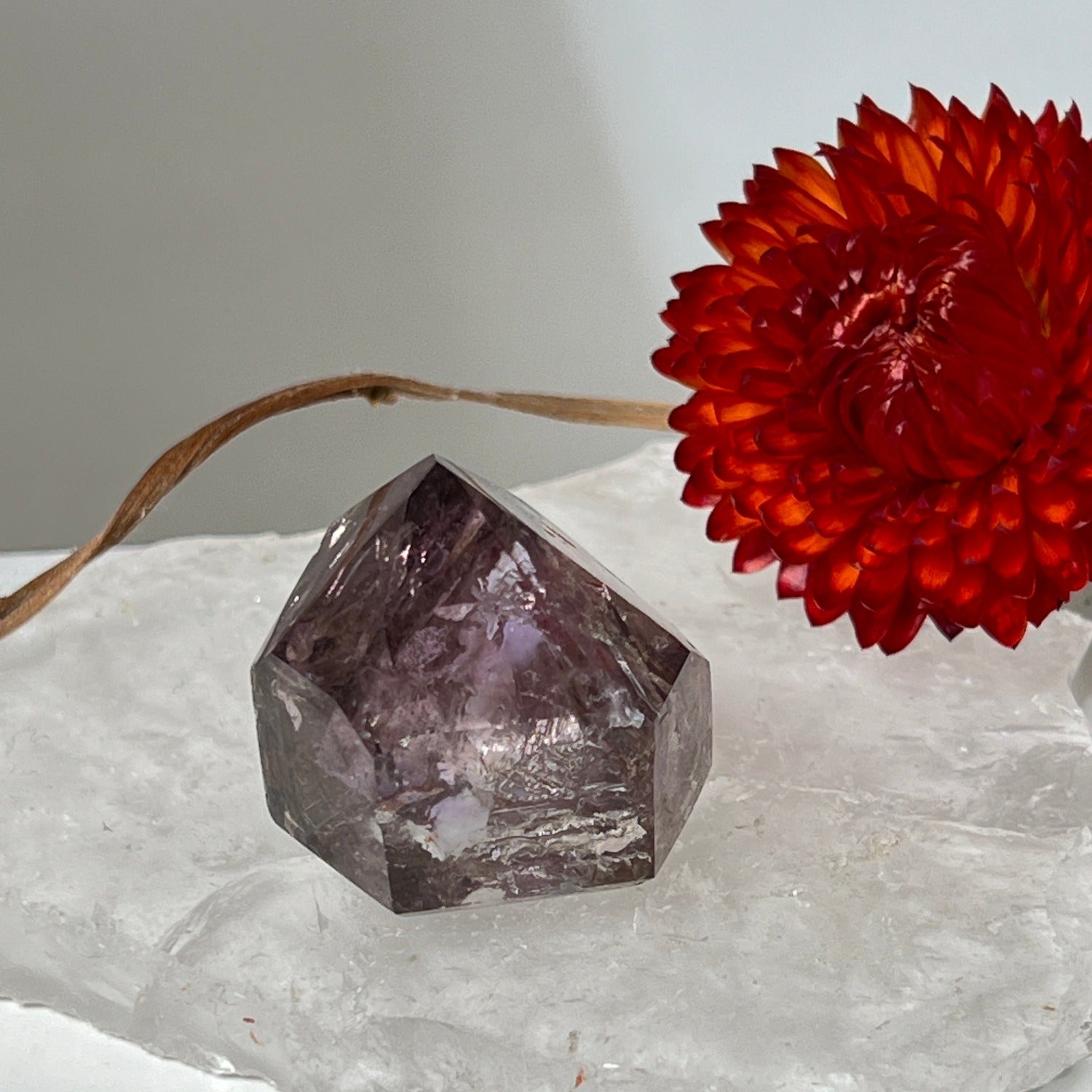 Unique, Unusual short point mix amethyst smokey quartz from Brazil