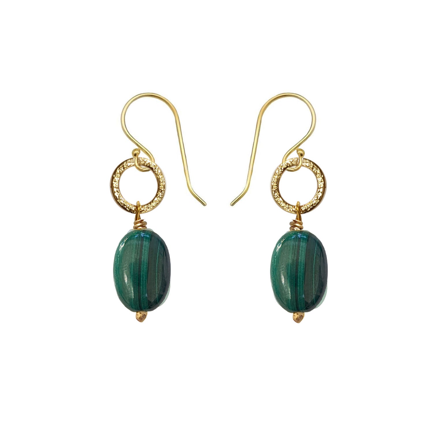 Gita Earrings Malachite