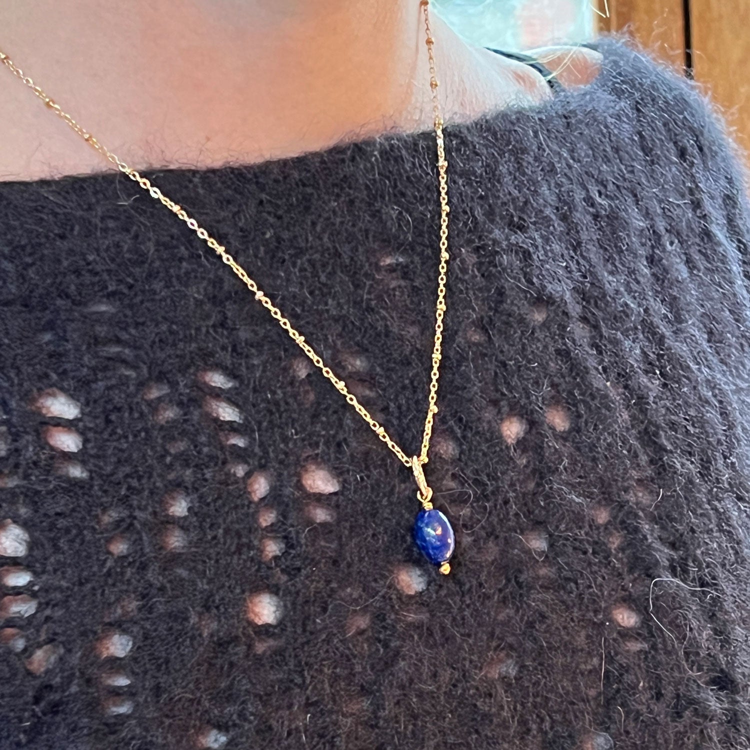 Gita Pendant — Lapis Lazuli