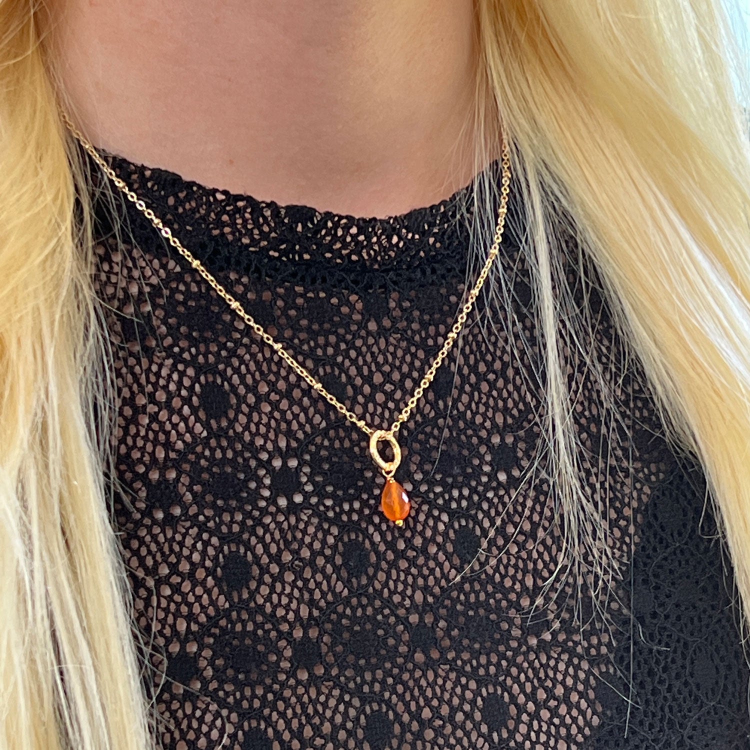 Gita Pendant Mandarin Carnelian