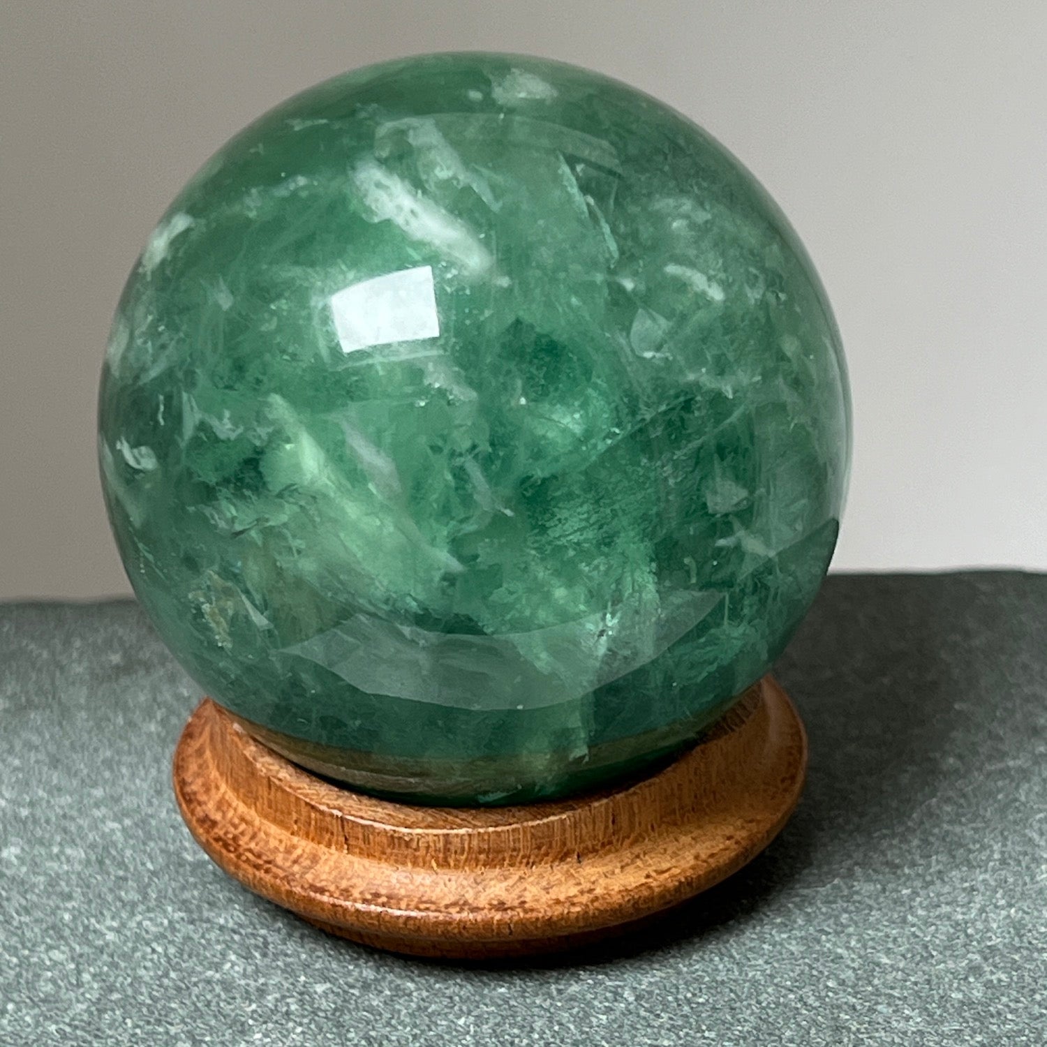 Unique Green Fluorite Sphere  from Brazil