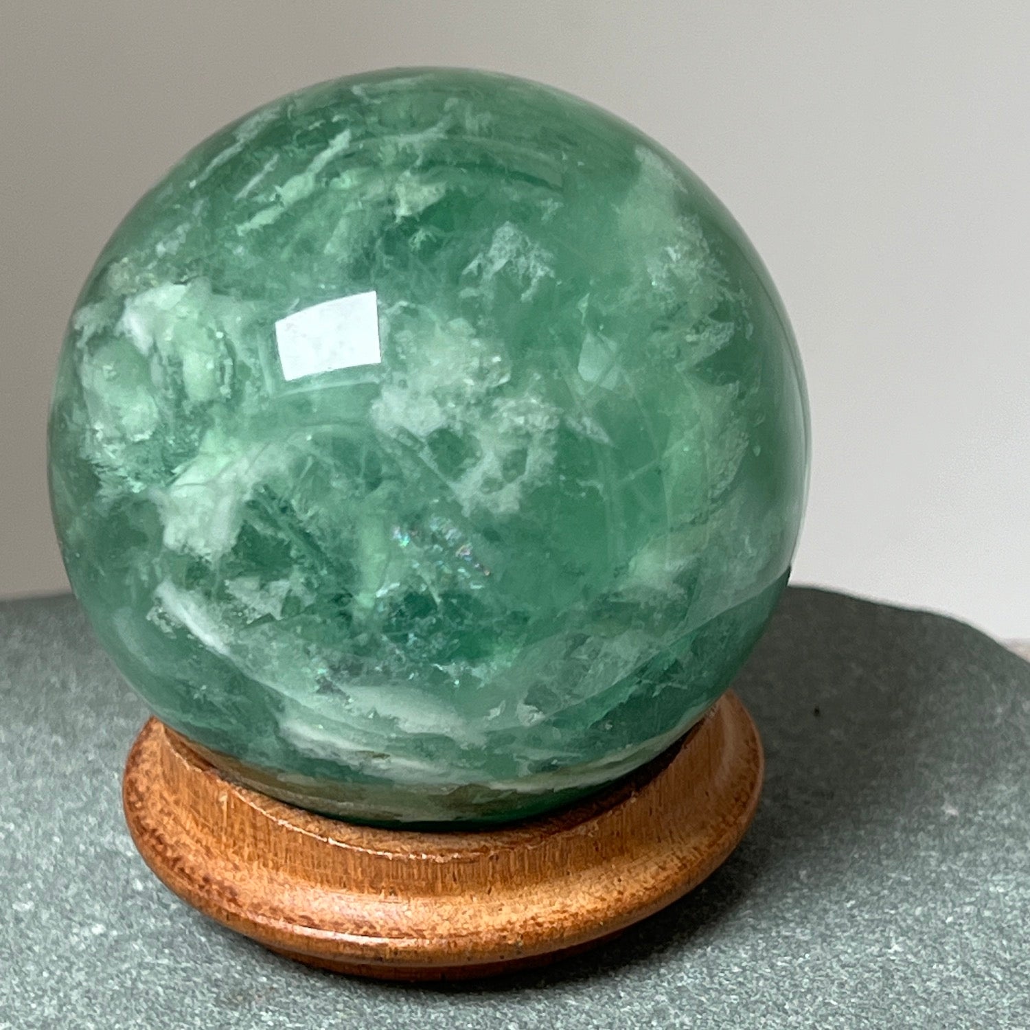 Unique Green Fluorite Sphere  from Brazil