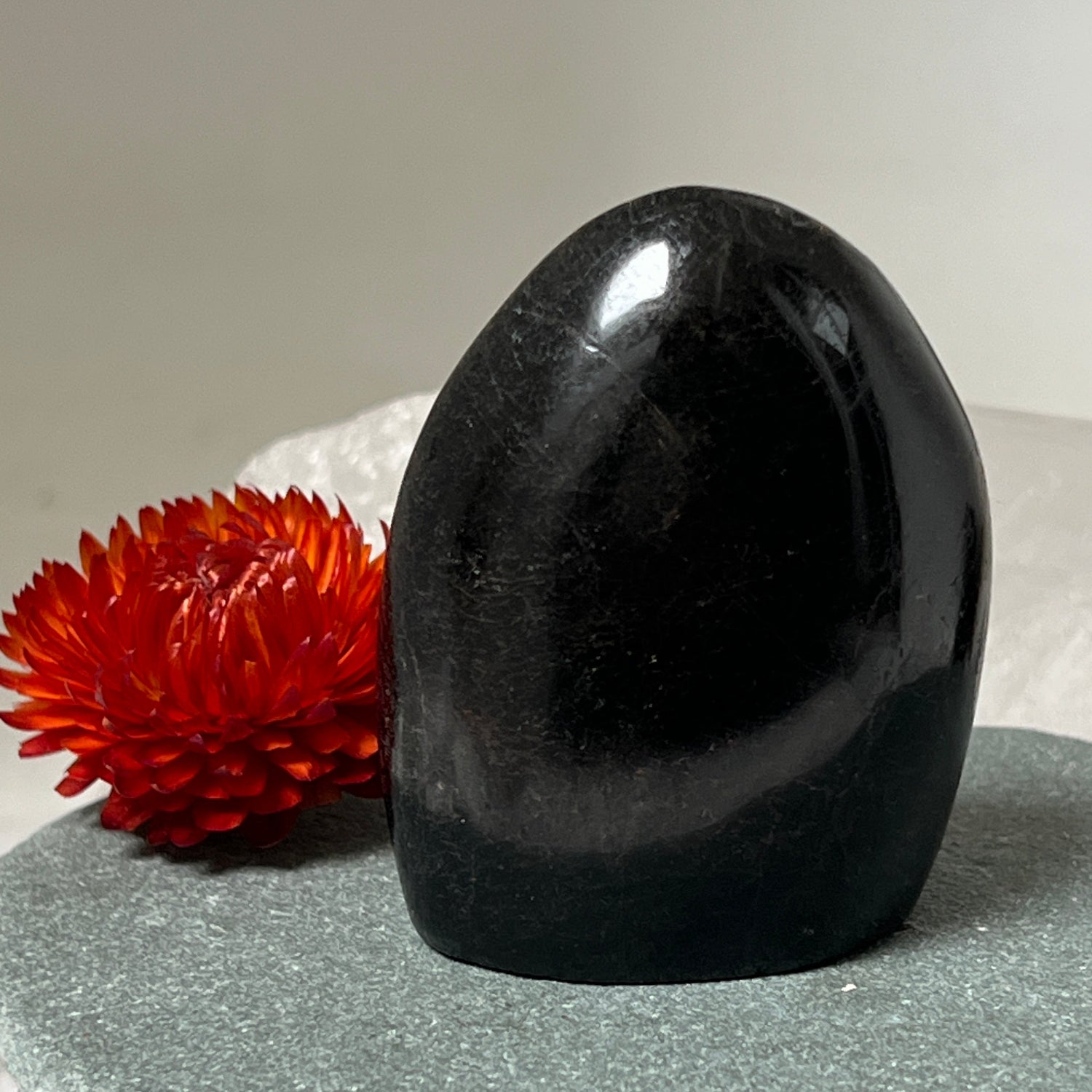 Unique Black Tourmaline Dome Shaped From Madagascar