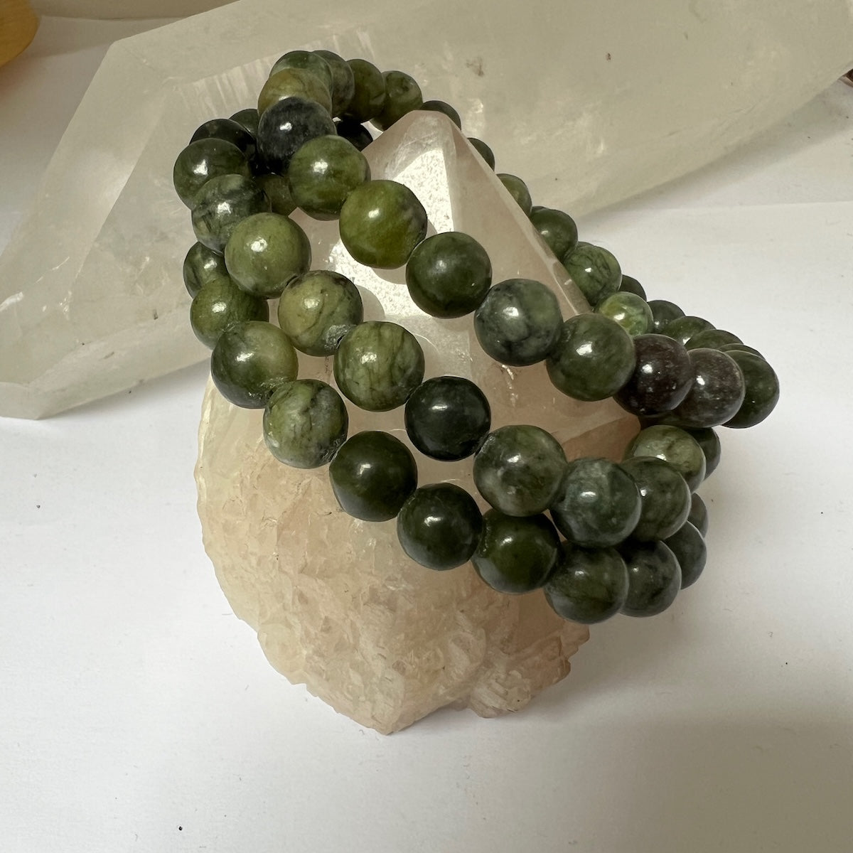 Semi Precious Stone Bracelet Elasticated 8mm