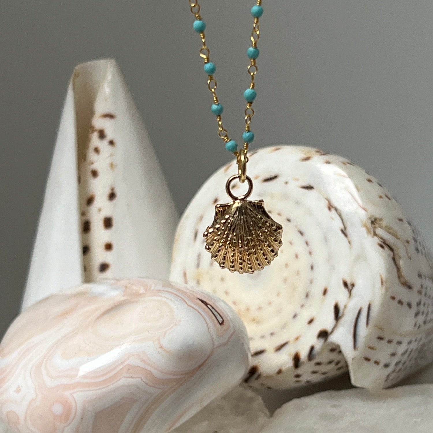 Compostella Pendant on satellite or Rosary chain
