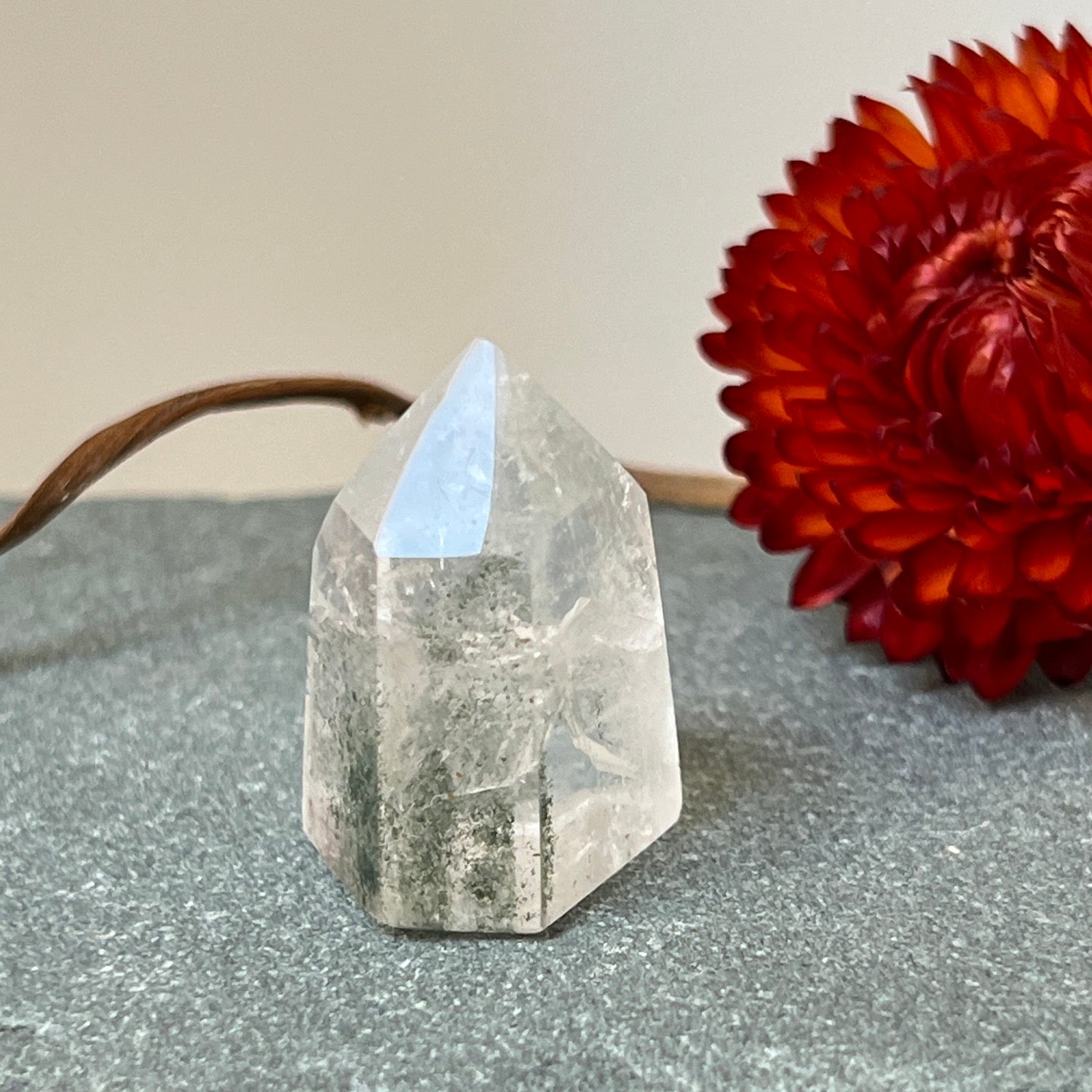 short chlorite manifestor point from Madagascar
