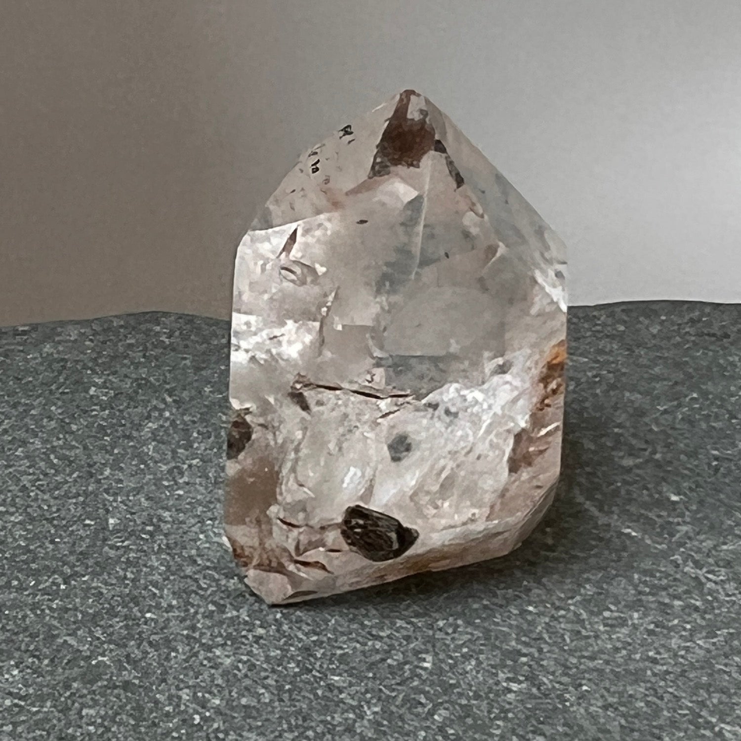 Short Powerful Crystal with Mica inclusions