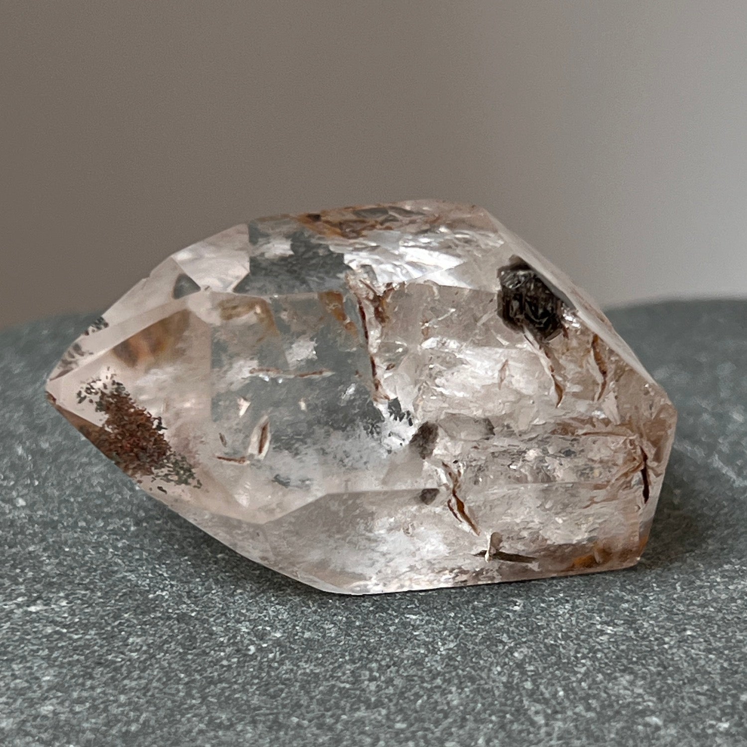Short Powerful Crystal with Mica inclusions