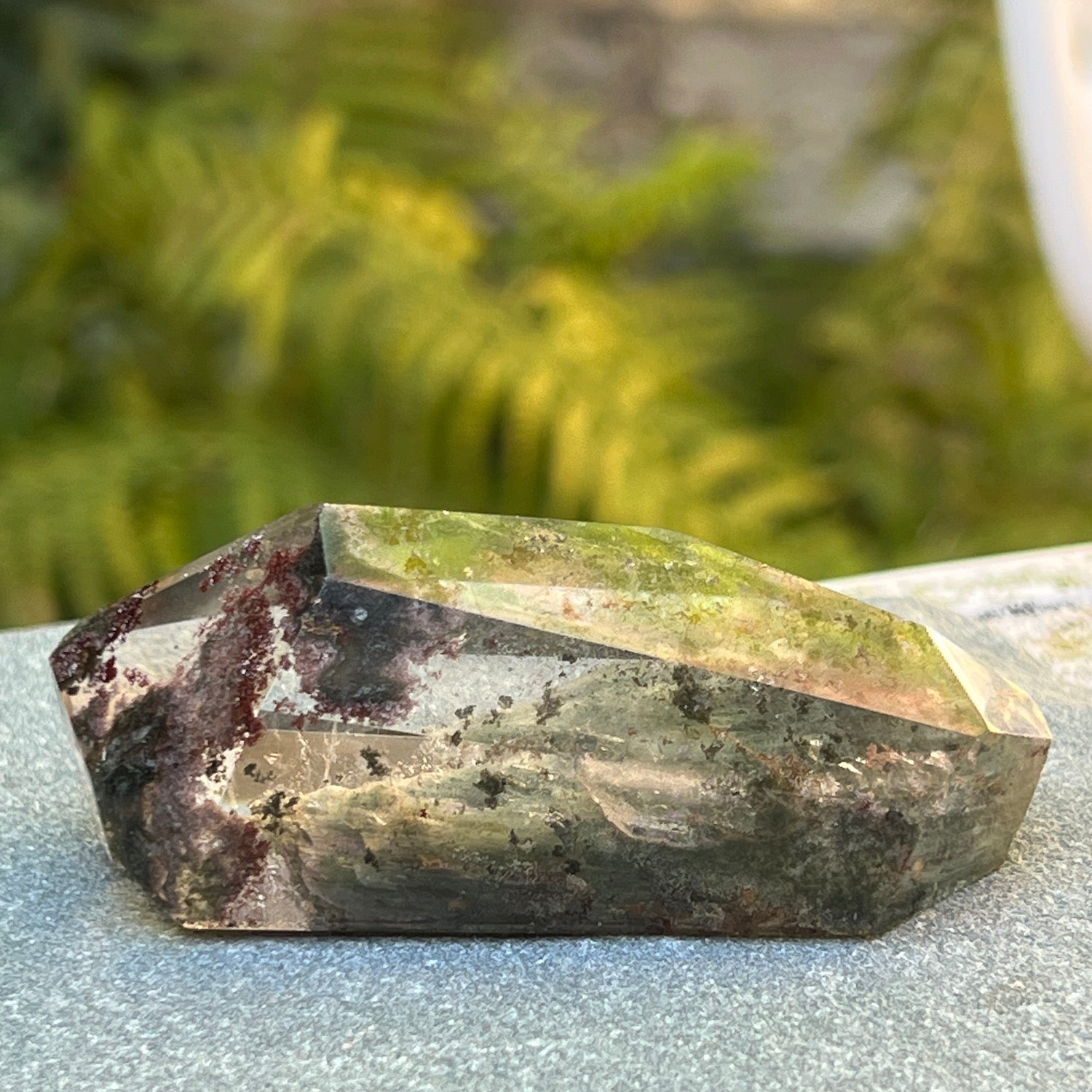 Long Unique Moss  agate from Brazil