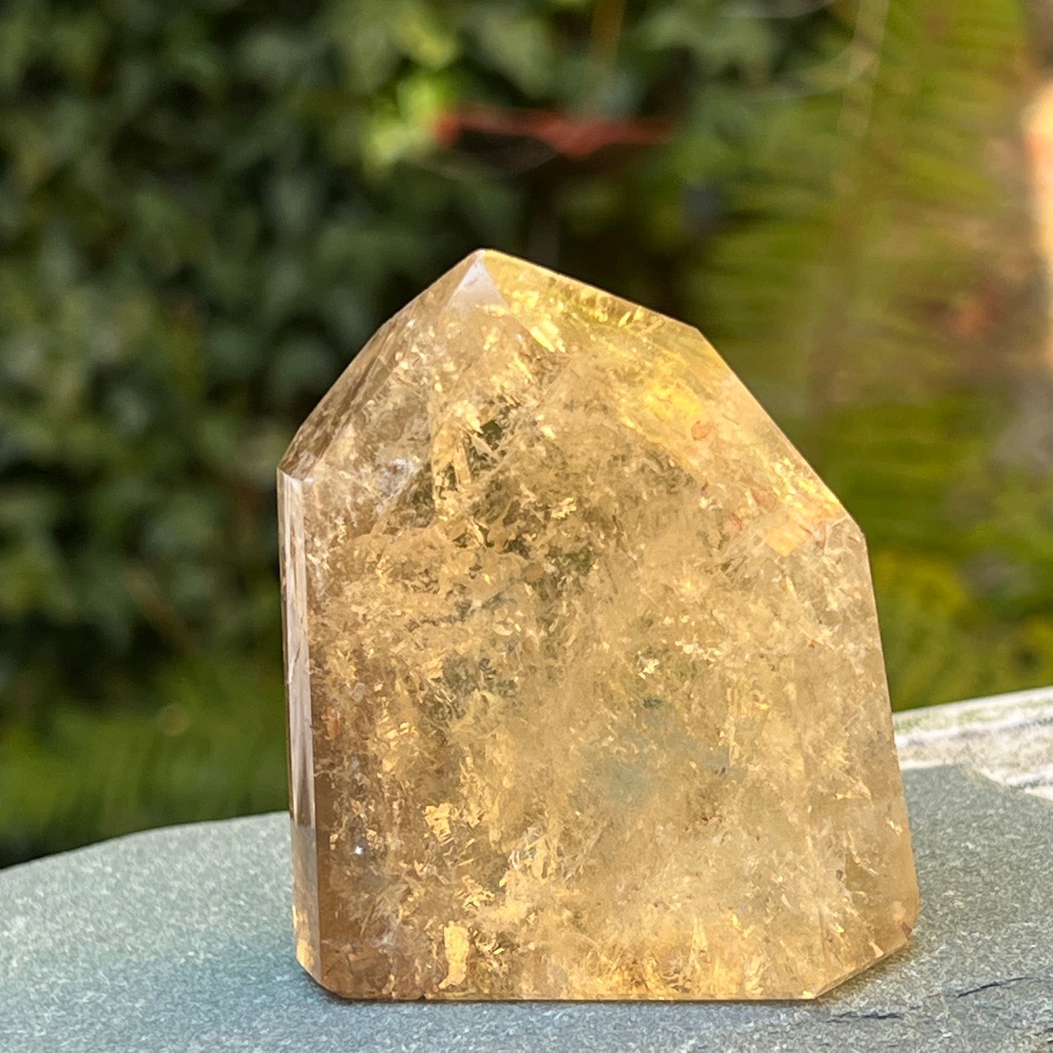 Citrine Point with Smokey from Brazil
