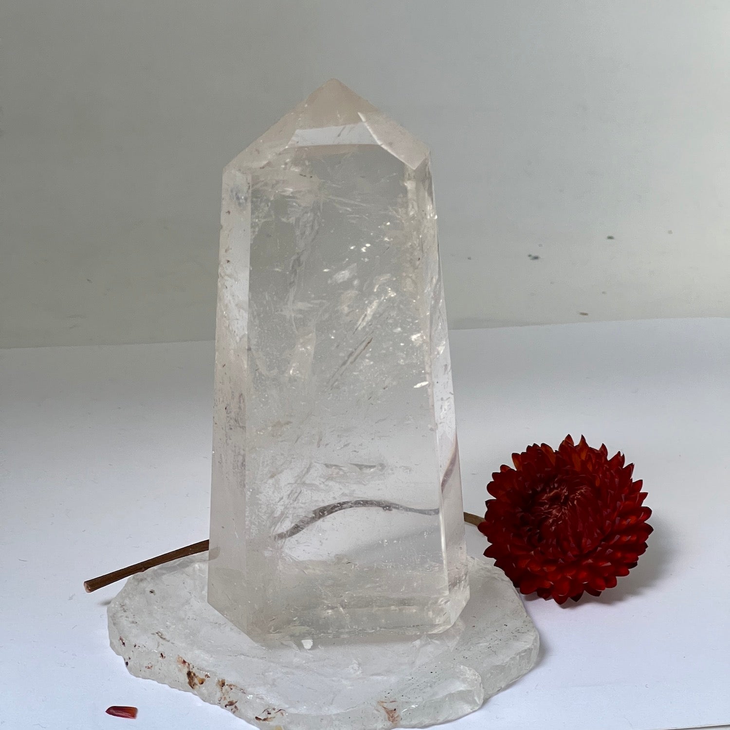 Tall Roc Crystal Window Point with a window from Brazil
