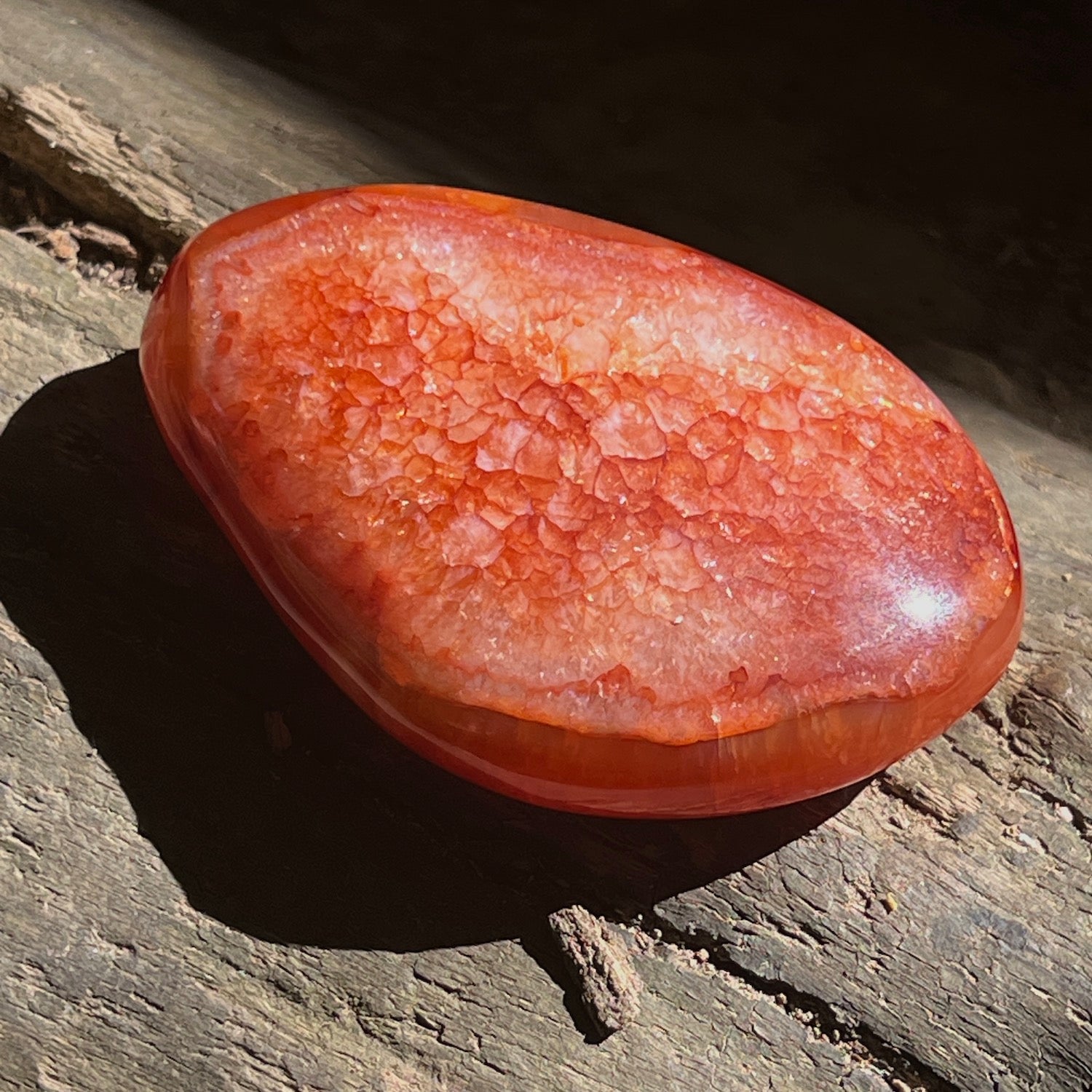 Carnelian large Pebble Stone from Madagascar