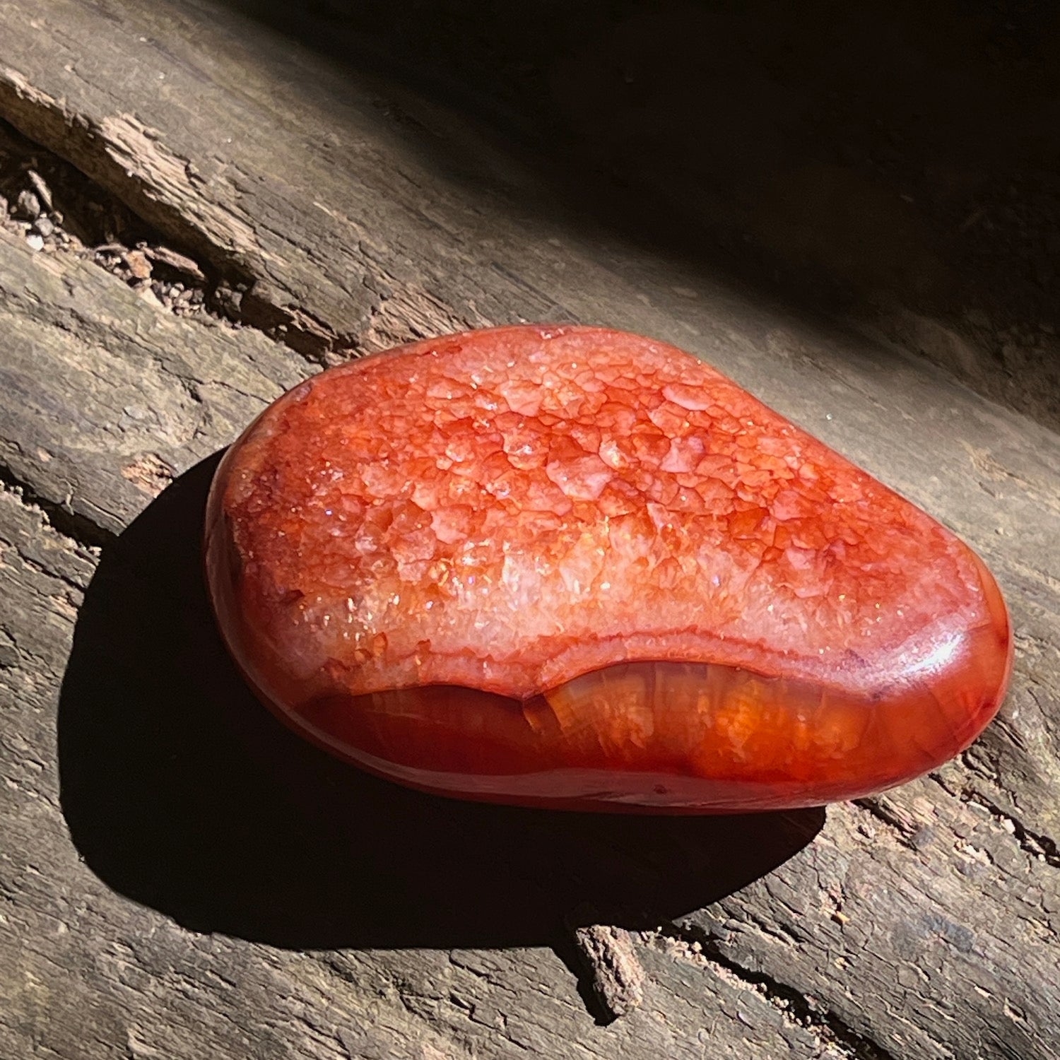 Carnelian large Pebble Stone from Madagascar