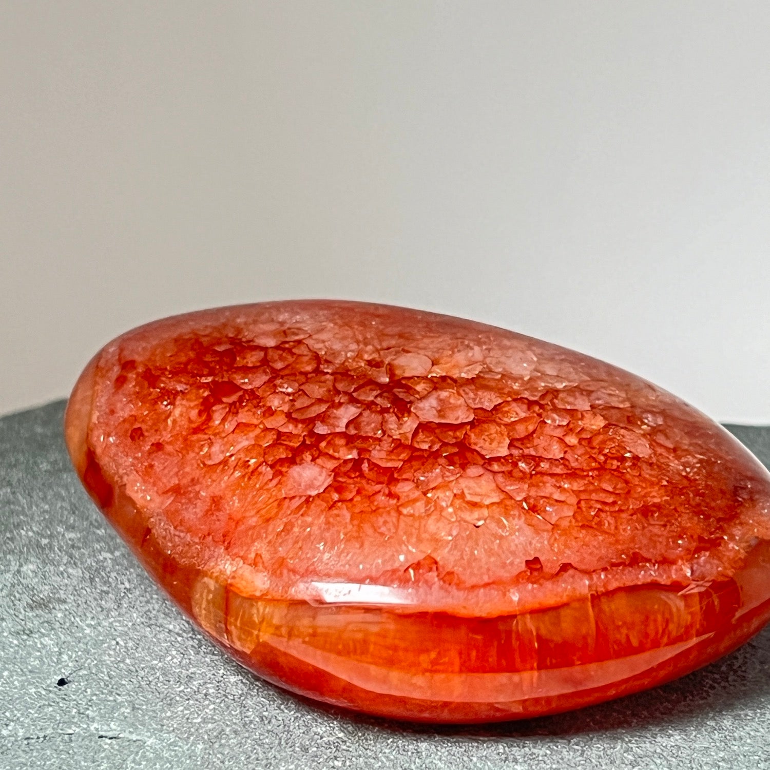 Carnelian large Pebble Stone from Madagascar