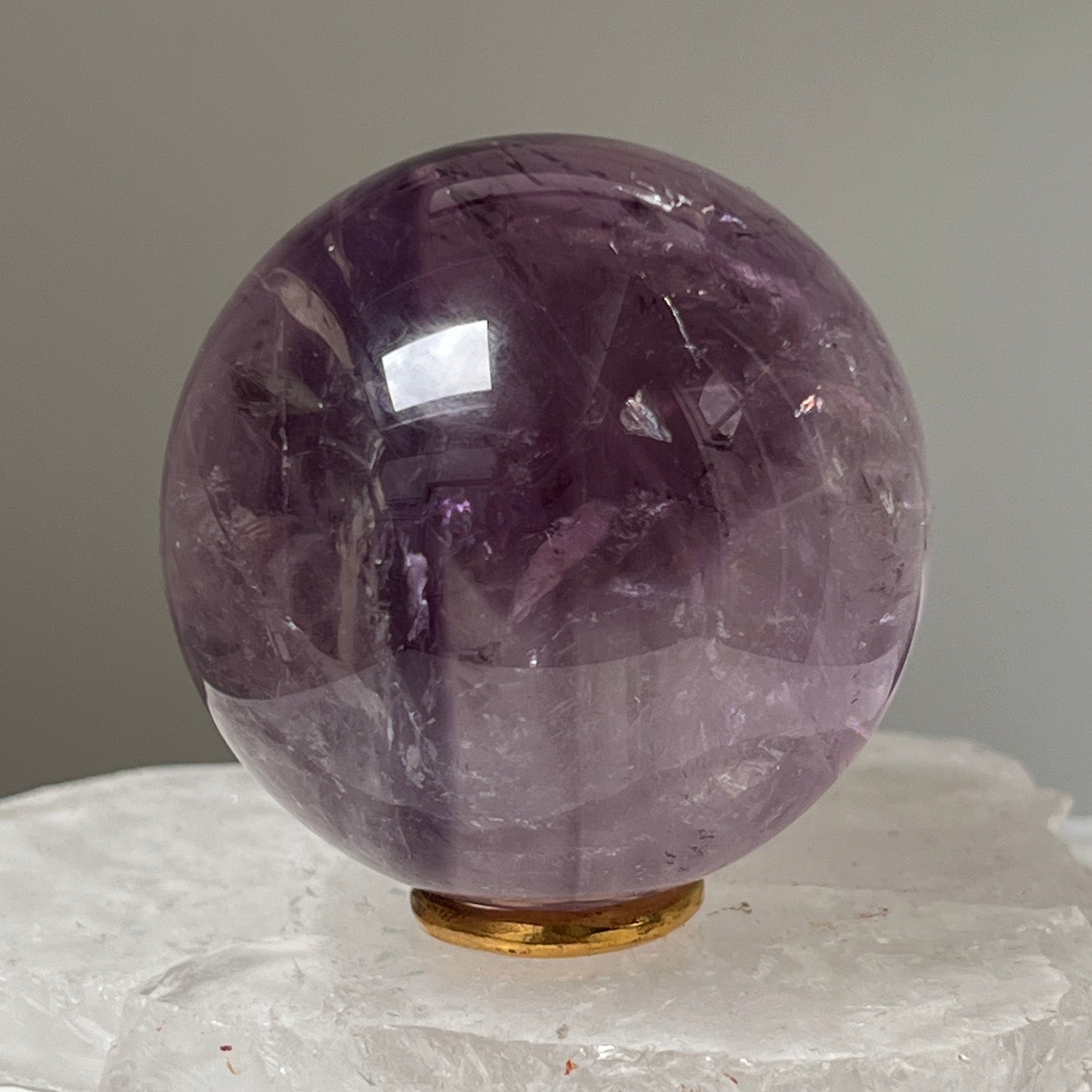 Unique Amethyst Crystal Phantom ball from Brazil