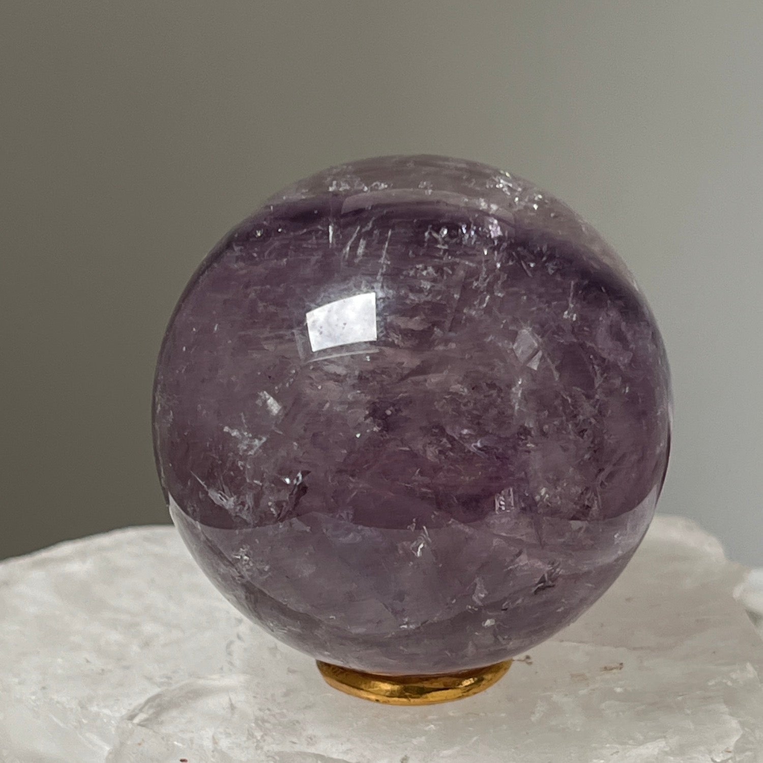 Unique Amethyst Crystal Phantom ball from Brazil