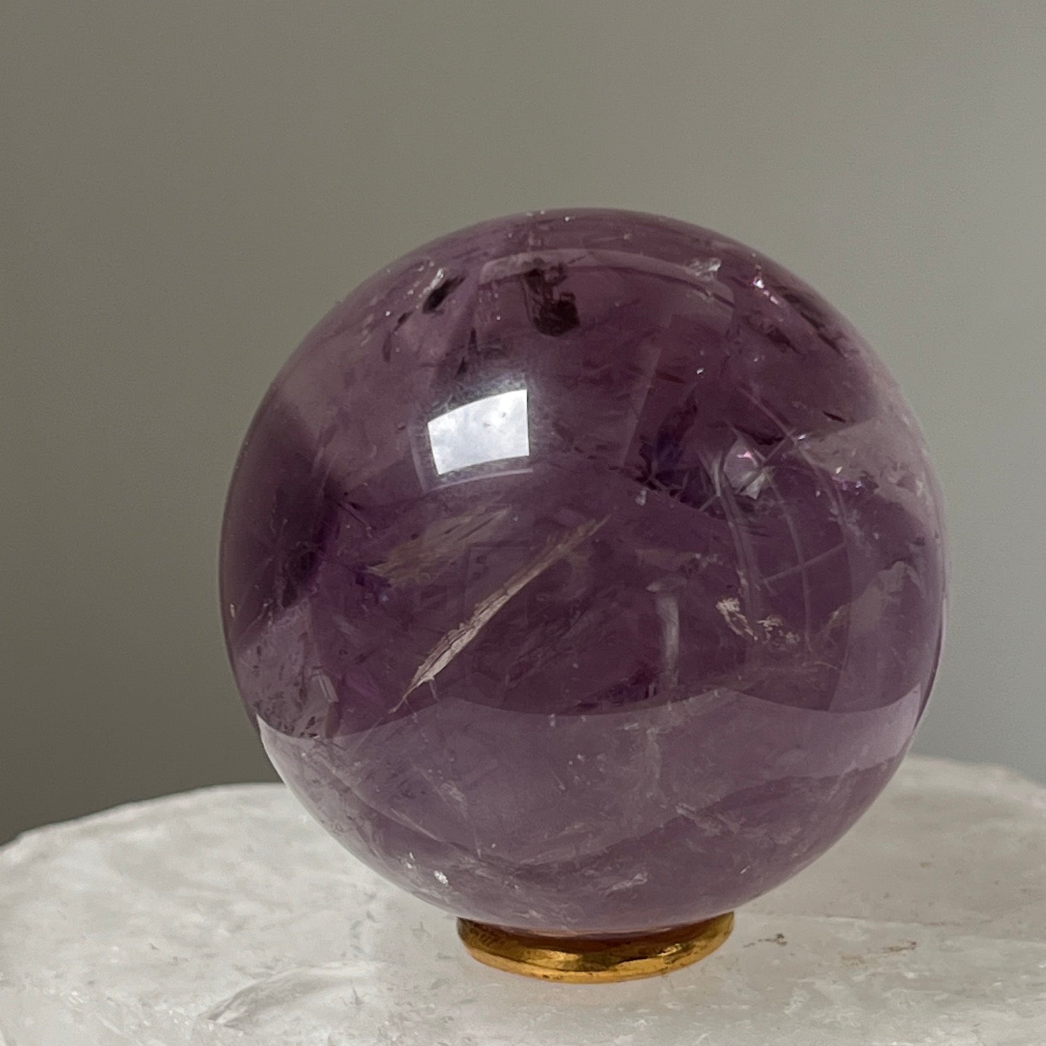Unique Amethyst Crystal Phantom ball from Brazil