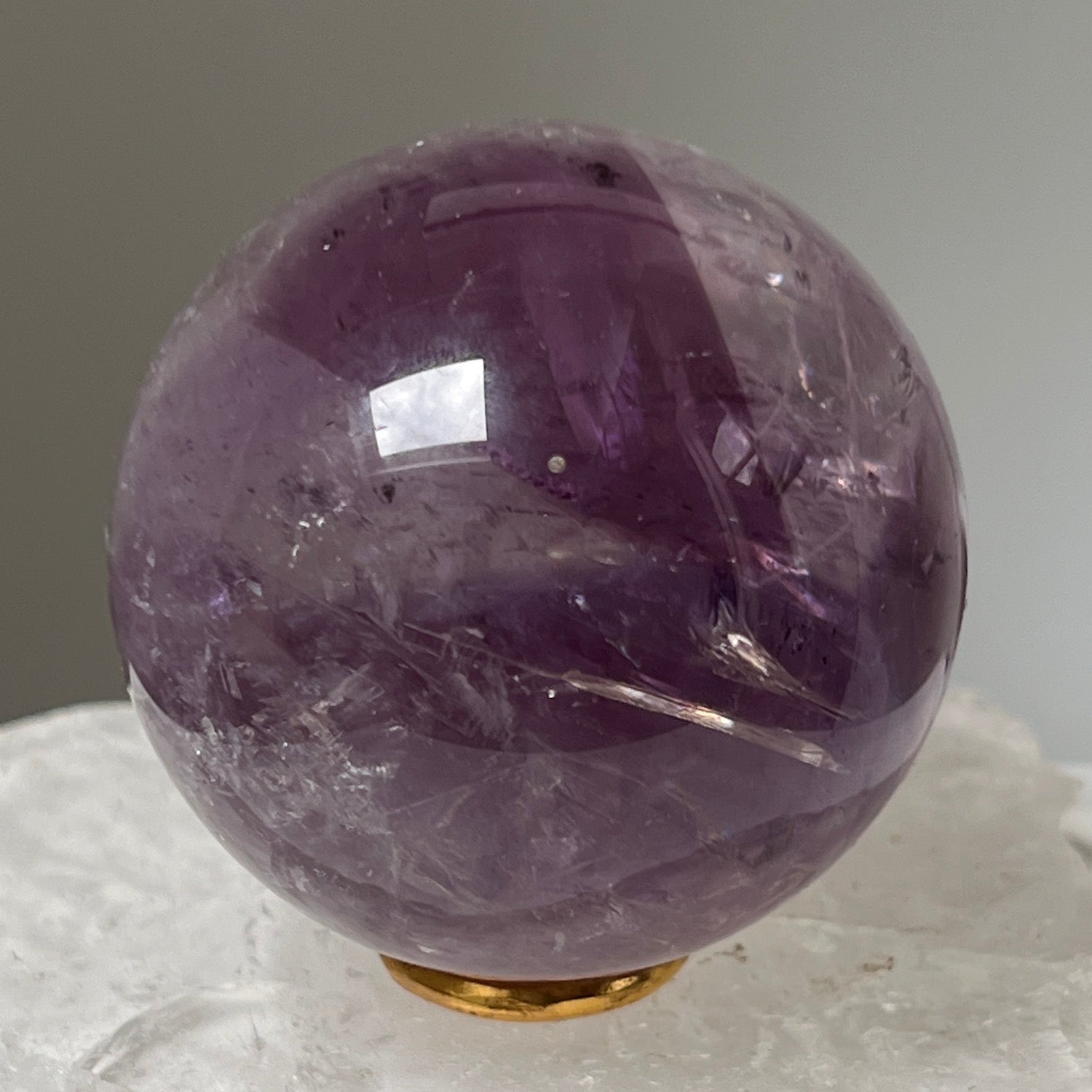 Unique Amethyst Crystal Phantom ball from Brazil