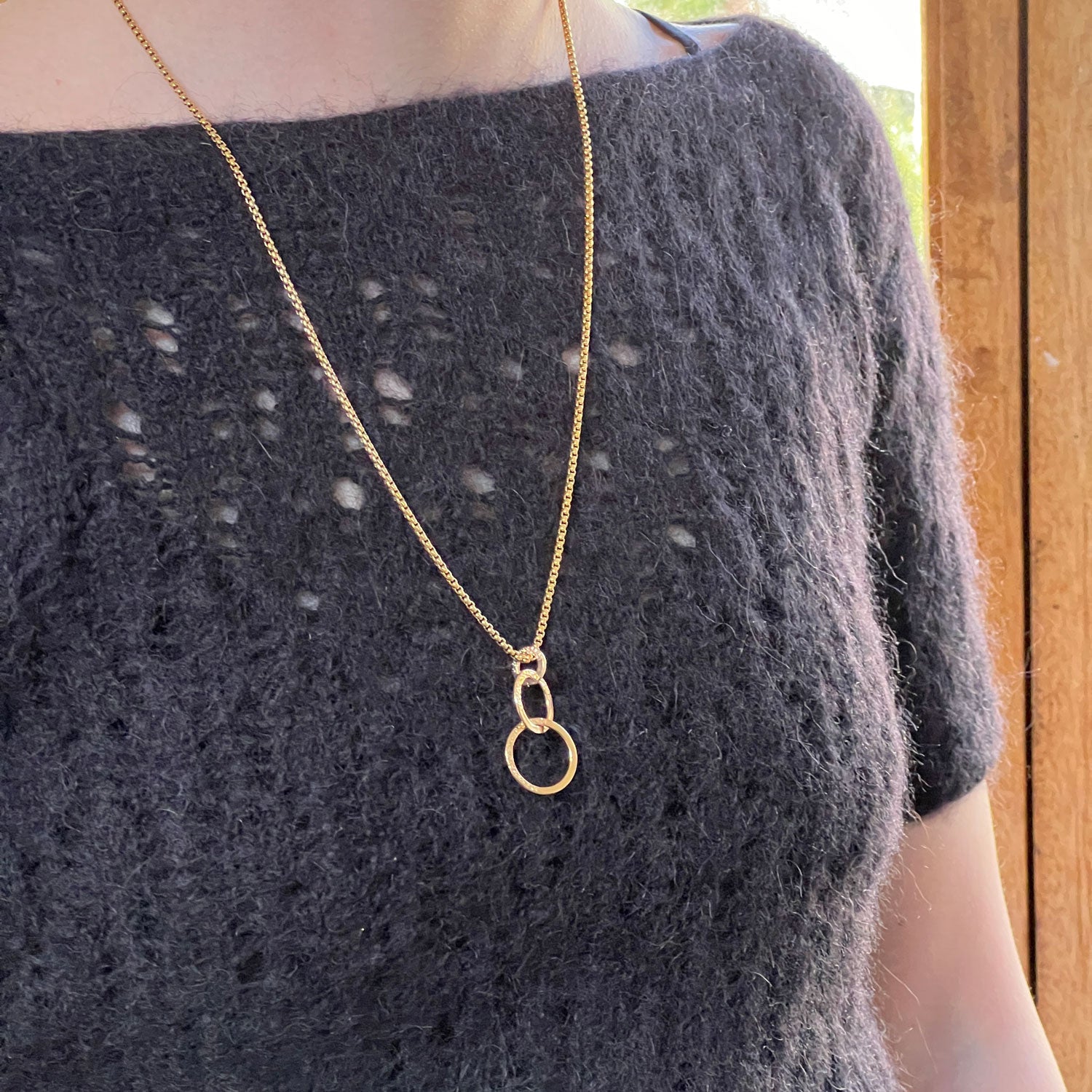 Lolita Long Pendant on Long Slim Box Chain
