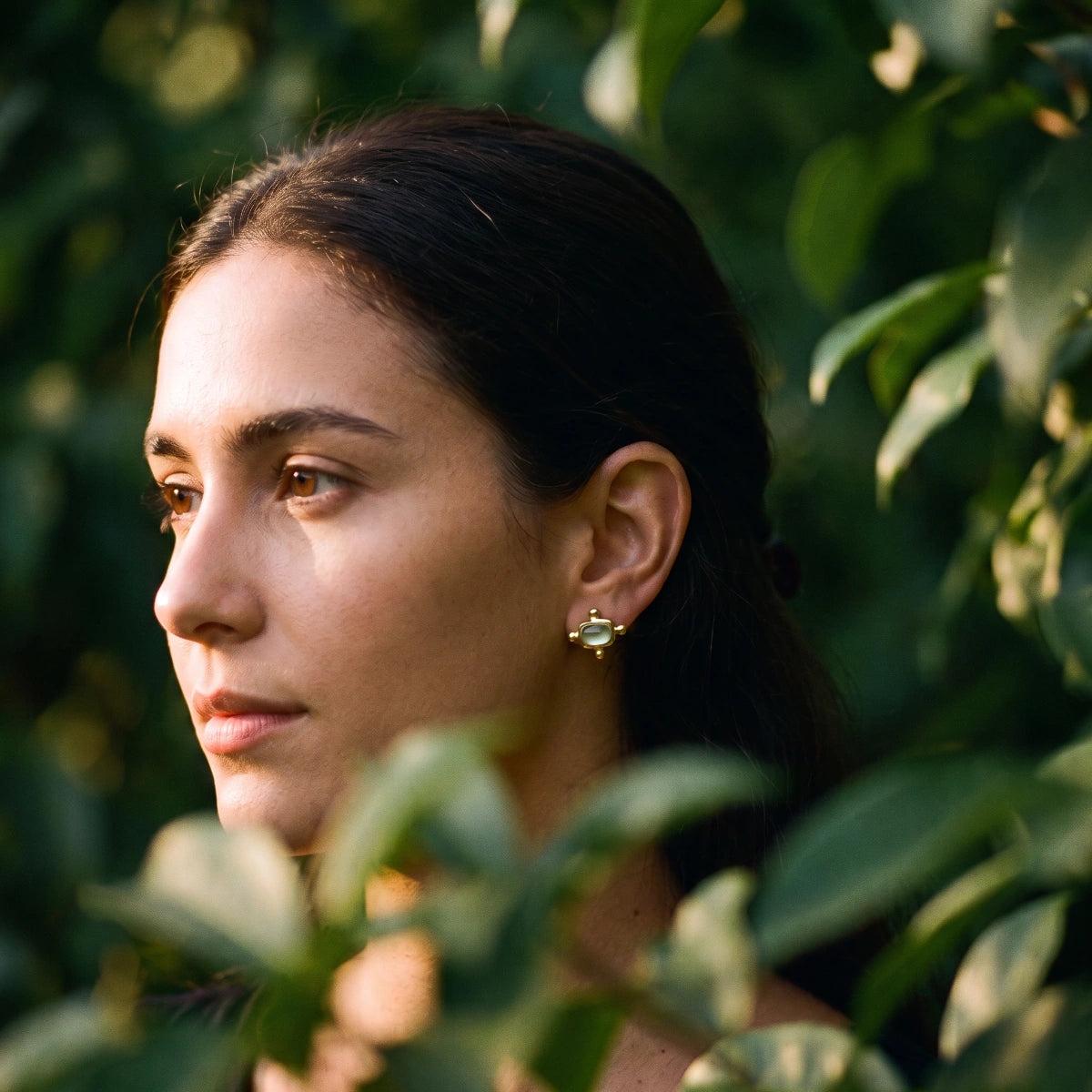 Beatriz Peridot Stud Earrings
