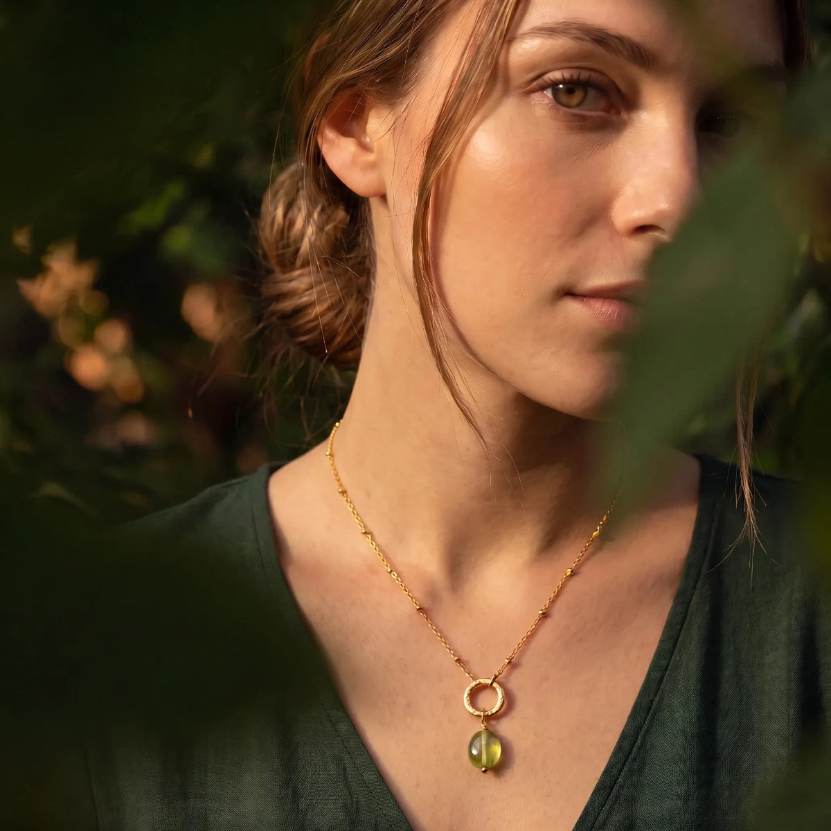 Gita Pendant — Peridot