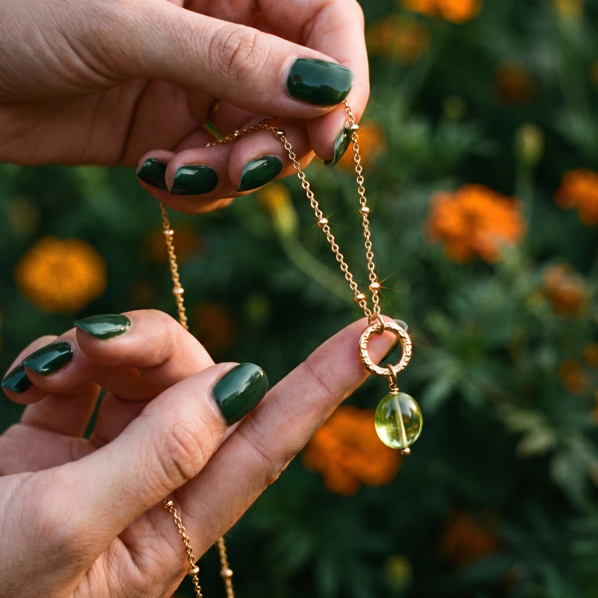 Gita Pendant — Peridot