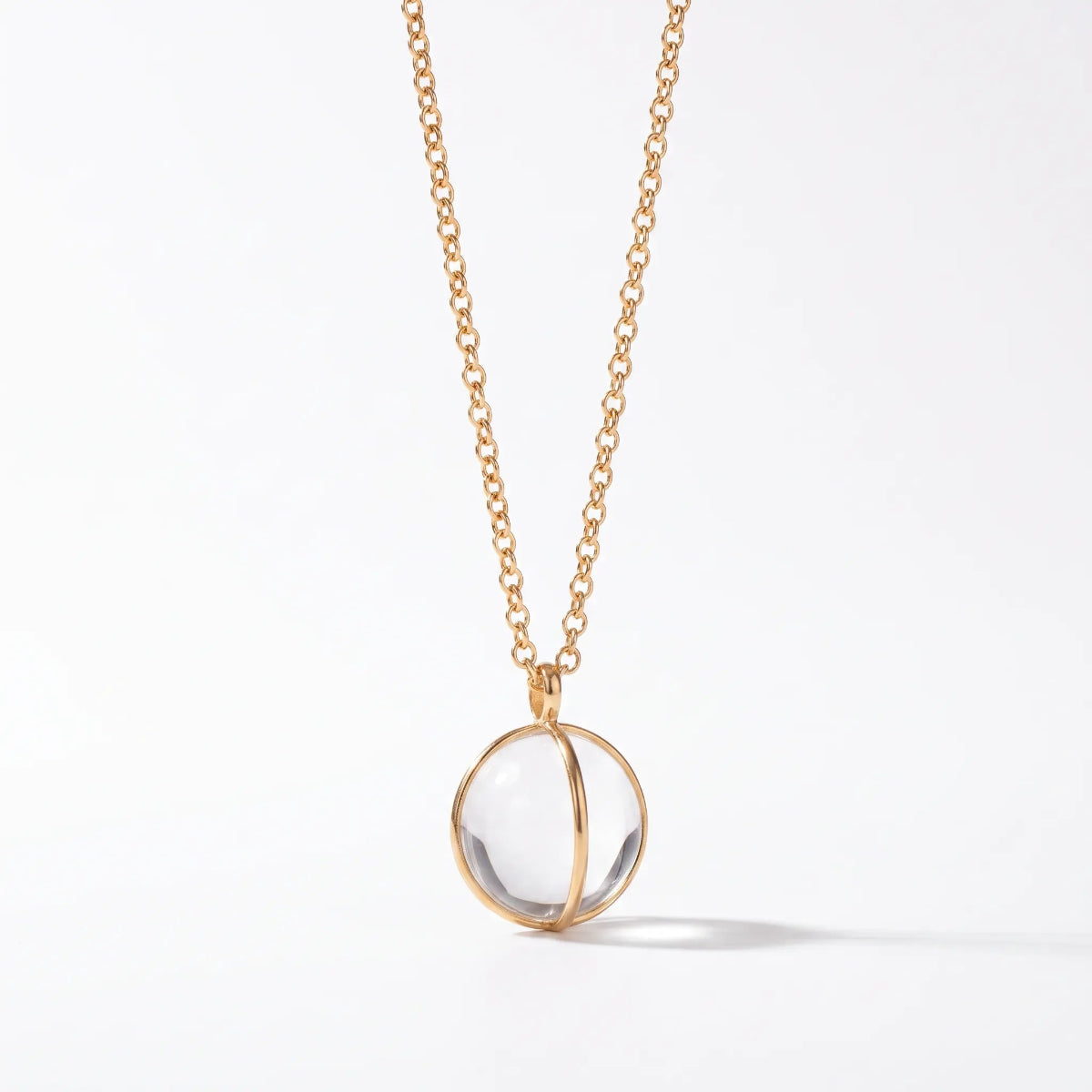 Large Crystal Ball on Belcher Chain