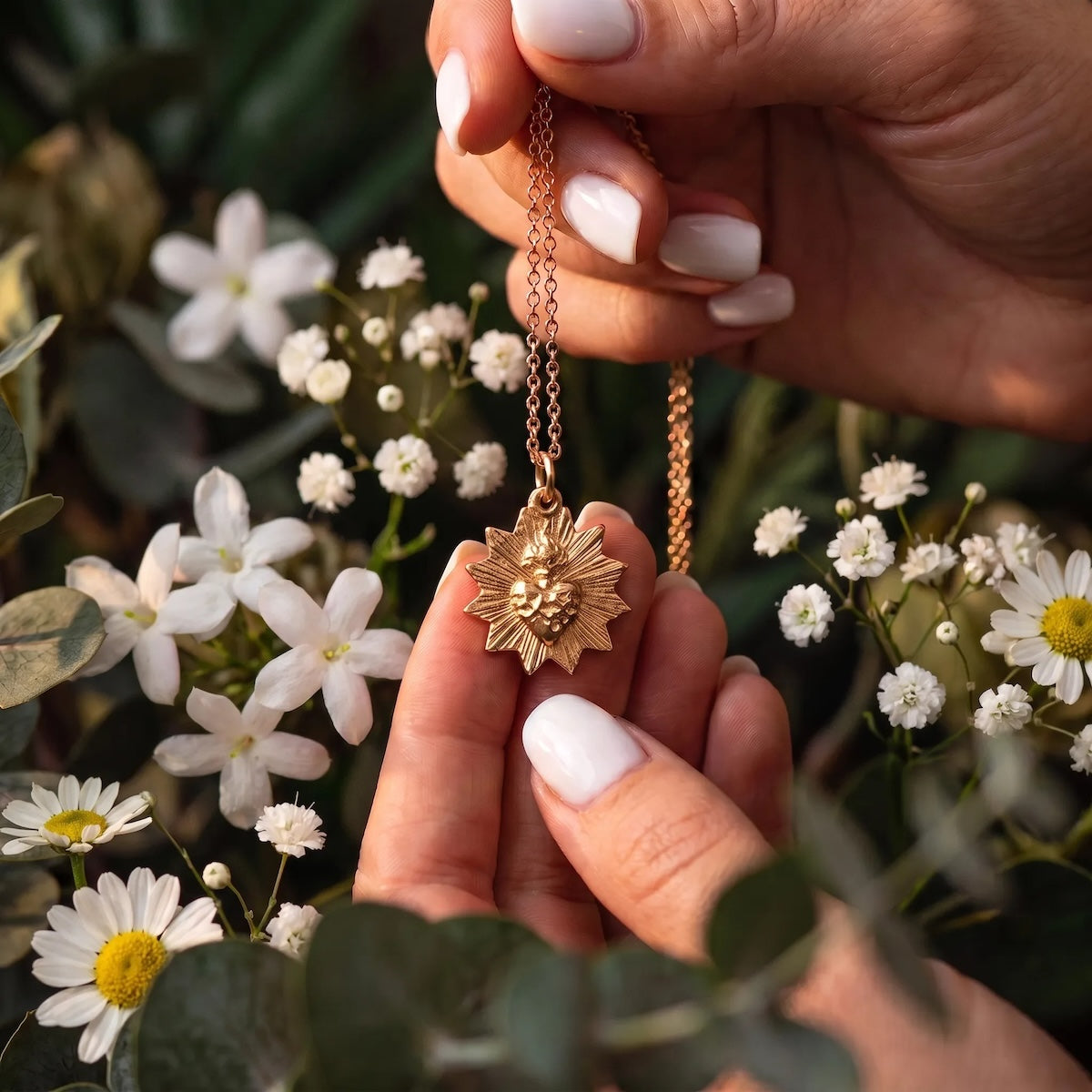 Sacred Heart Medallion Charm