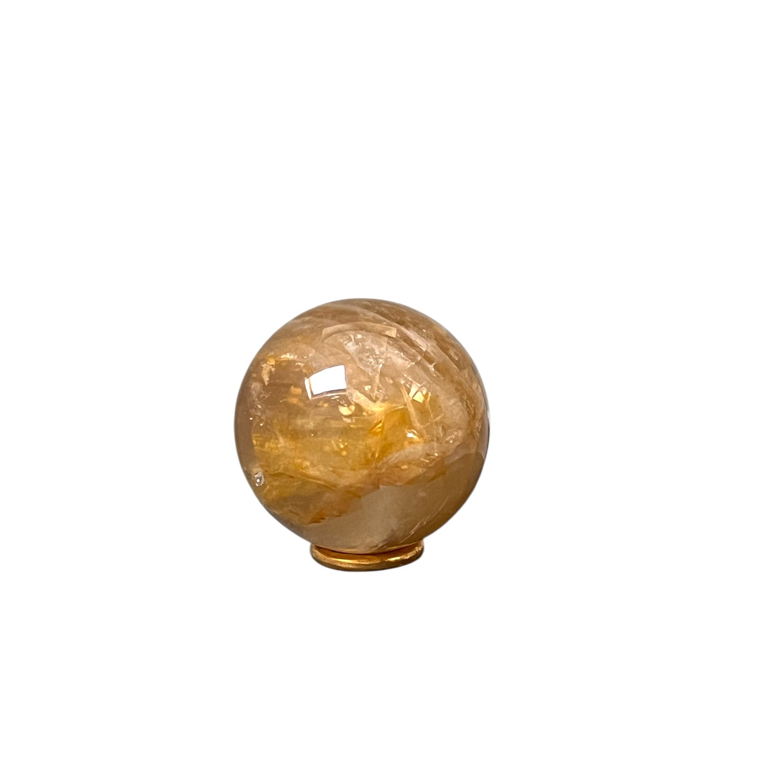 Optical Honey Calcite Ball from Madagascar