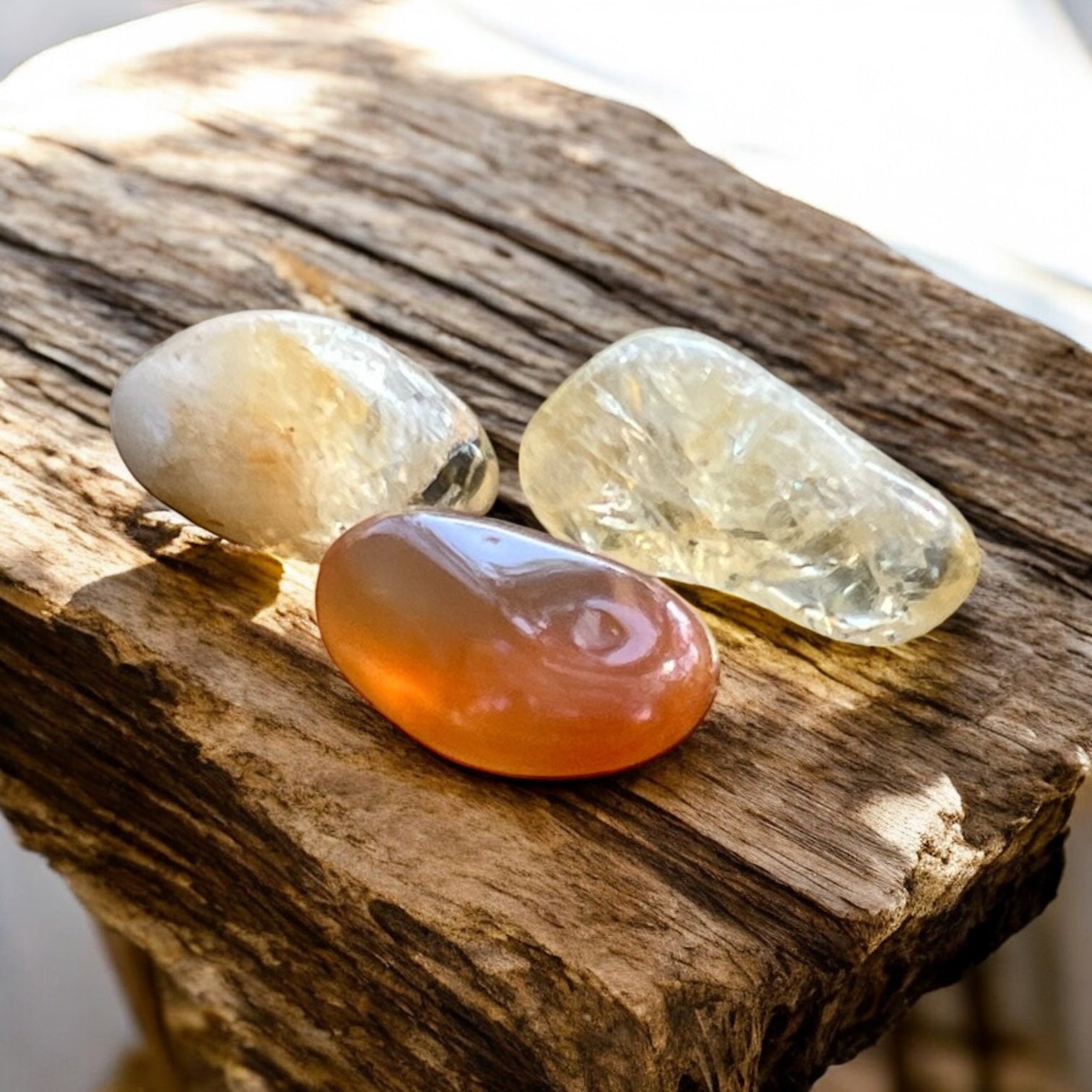 The Energy set with Citrine and Carnelian from Madagascar