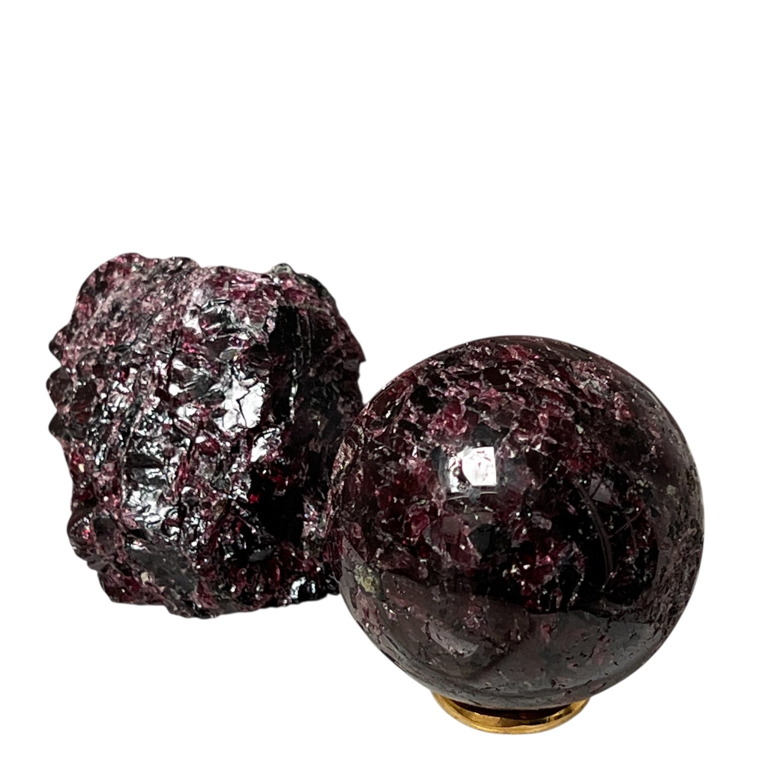 Pyrope Garnet Raw or Tumbled Sphere
