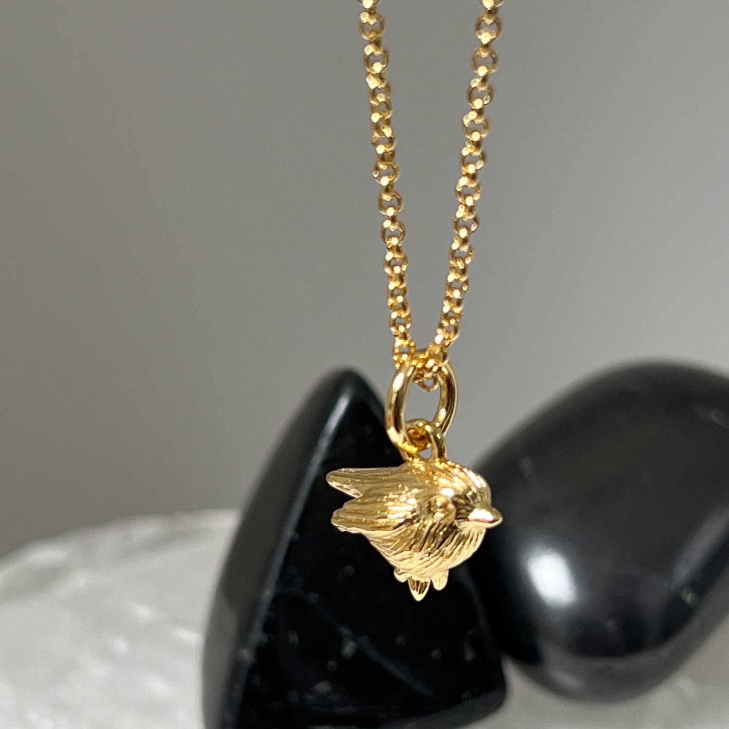 Robin Charm on Baby Belcher Chain Short Or Long