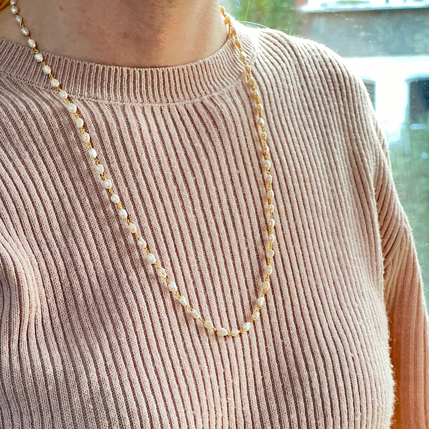 Rosary Pebble Fresh Water Pearl