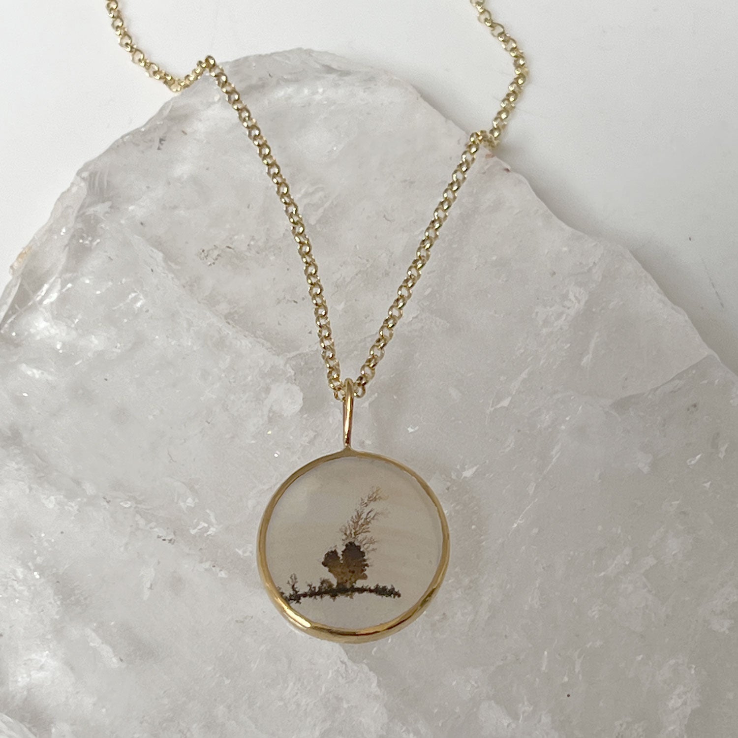 Unique Dendritic Agate Pendant